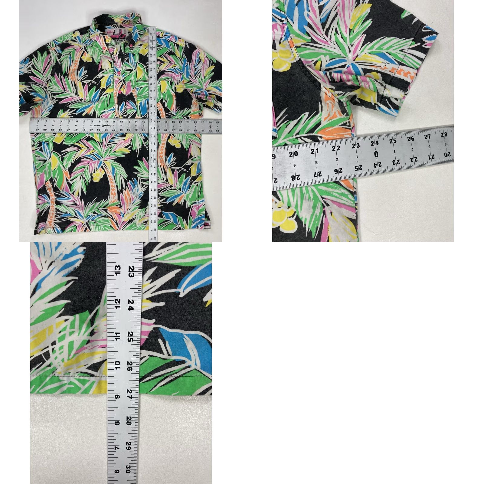 Vintage VINTAGE The Nutter Palm Trees Print Popover Shirt Men Medium Short Sleeve 90s Size US M / EU 48-50 / 2 - 8 Thumbnail