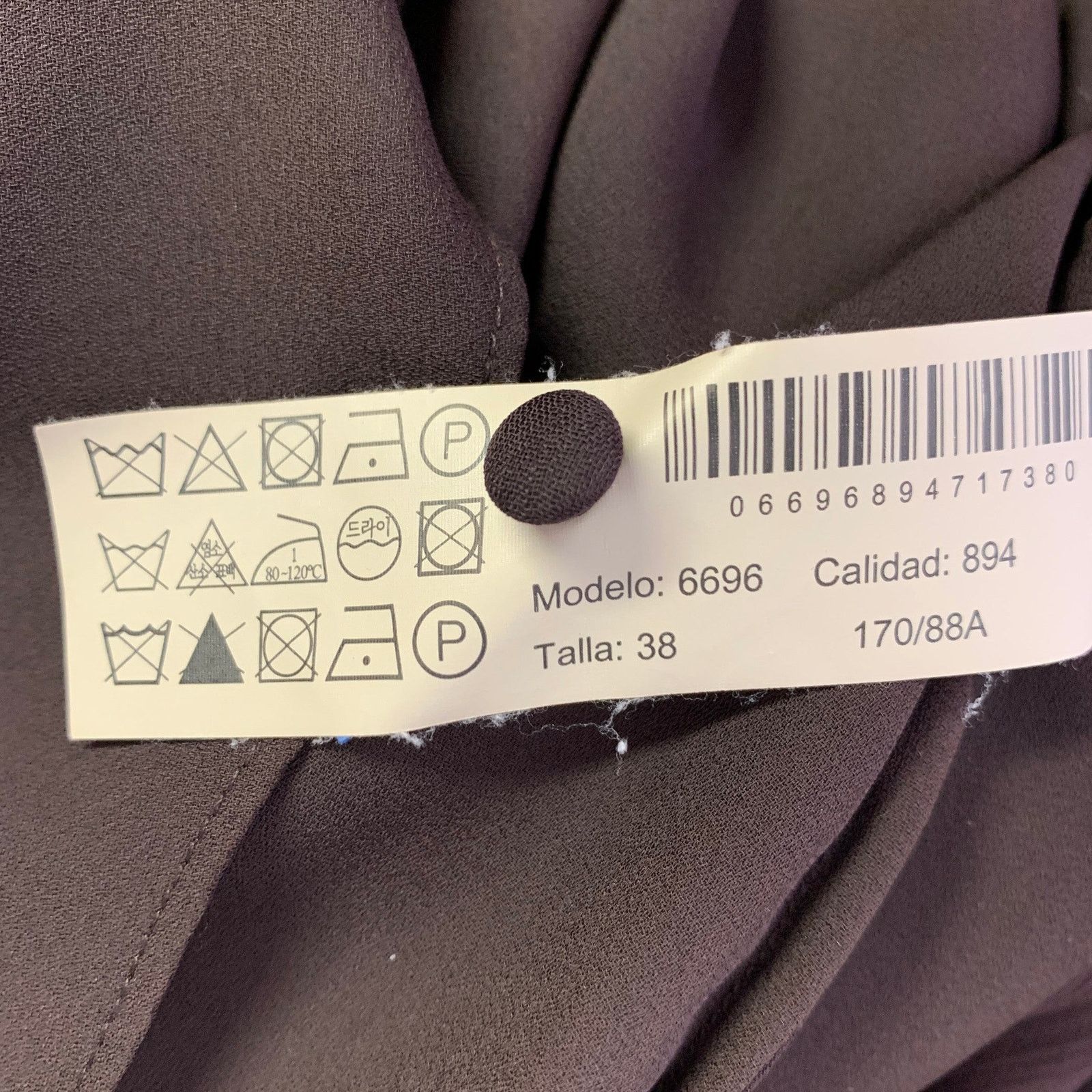 Massimo Dutti Size S Brown Viscose See Through Long Sleeve Dress Size S / US 4 / IT 40 - 8 Thumbnail