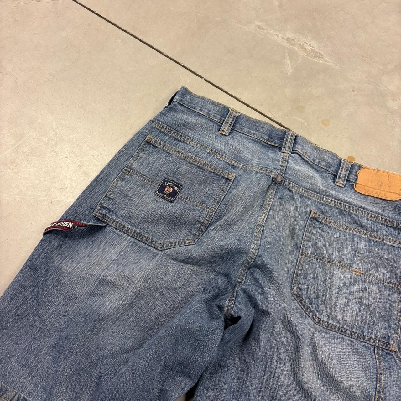 Vintage vintage faded carpenter jean shorts Size US 38 / EU 54 - 3 Thumbnail