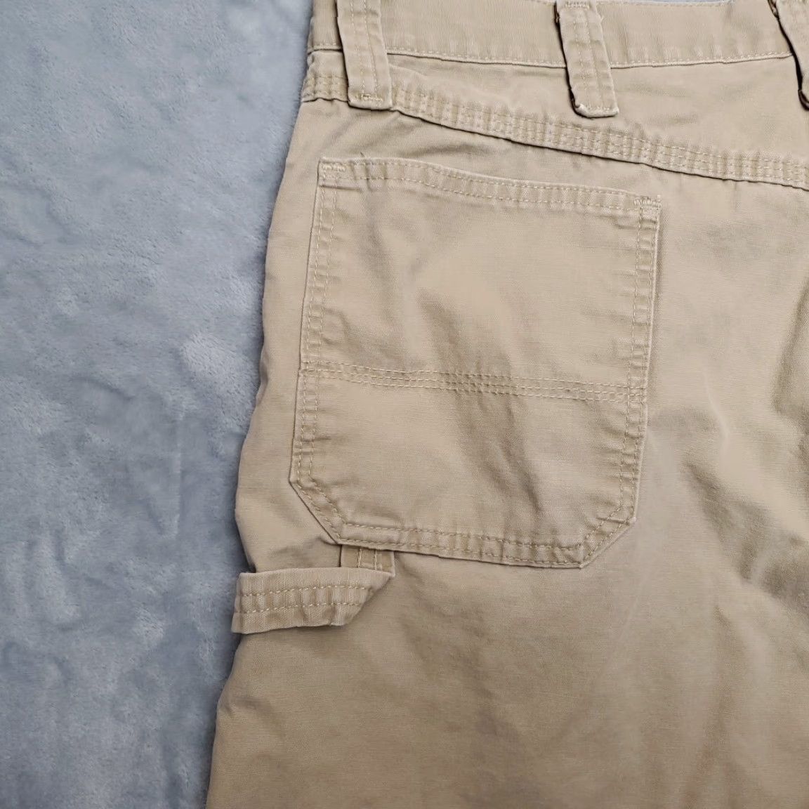 Wrangler VINTAGE Wrangler Cargo Shorts Mens 38 Brown Canvas Cargo Carpenter Outdoor 100% Cotton Size US 38 / EU 54 - 6 Thumbnail
