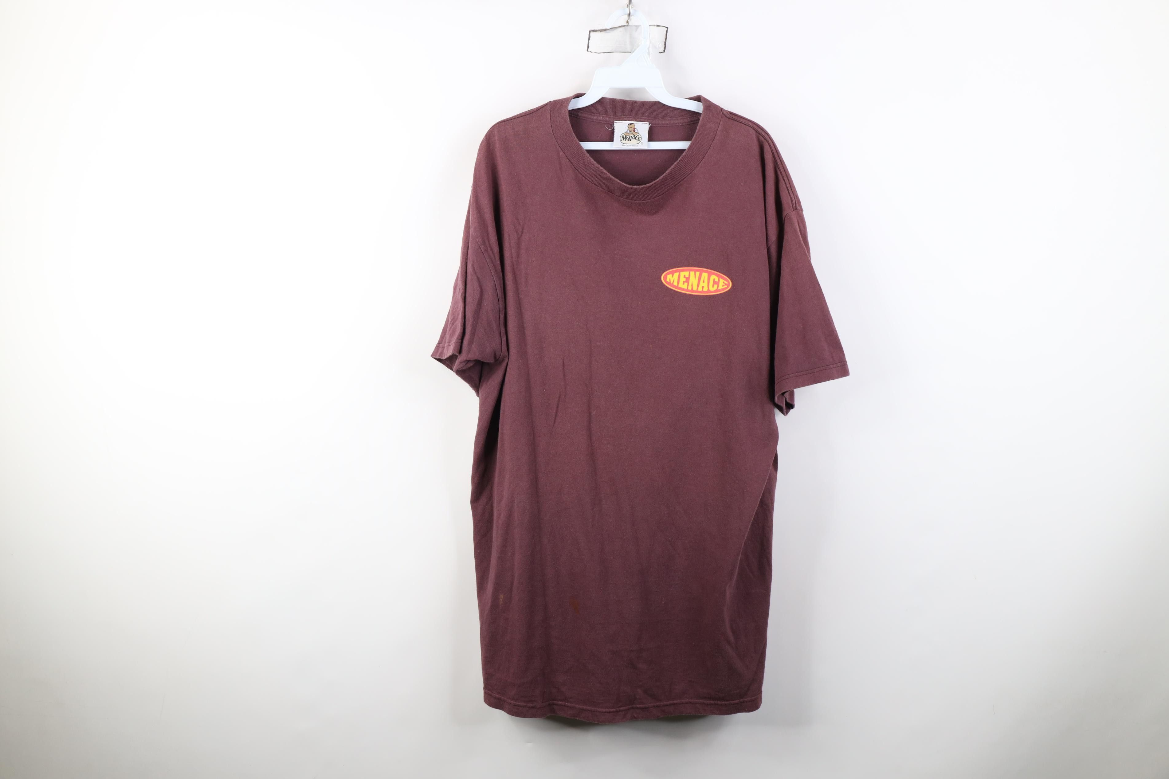 Vintage Vintage 90s Menace Skateboards Here Kitty Kitty T-Shirt USA Size US XL / EU 56 / 4 - 1 Thumbnail