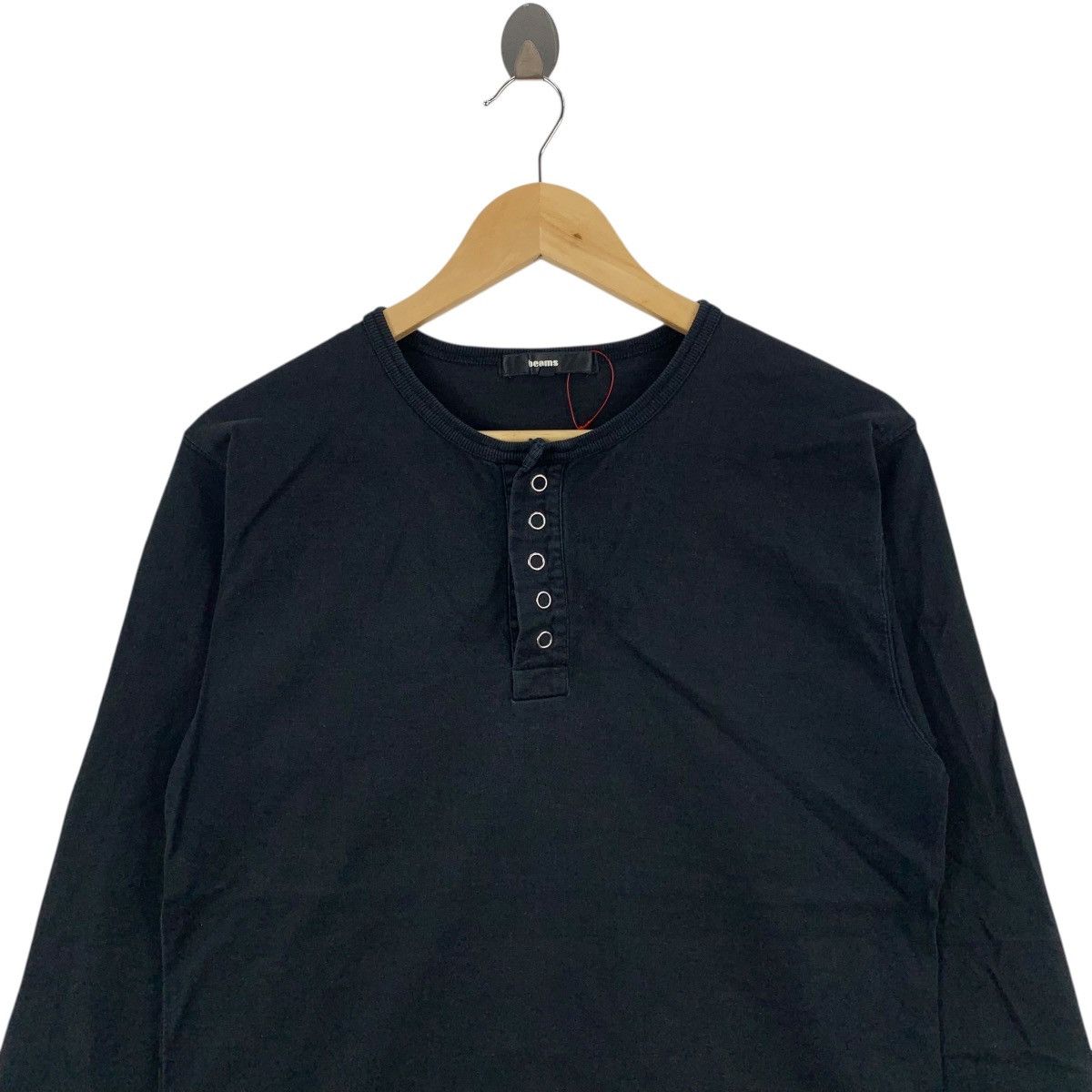 Beams Plus BEAMS JAPAN Buttons Plain Japanese Brand Long Sleeve Tshirt Size US M / EU 48-50 / 2 - 2 Thumbnail