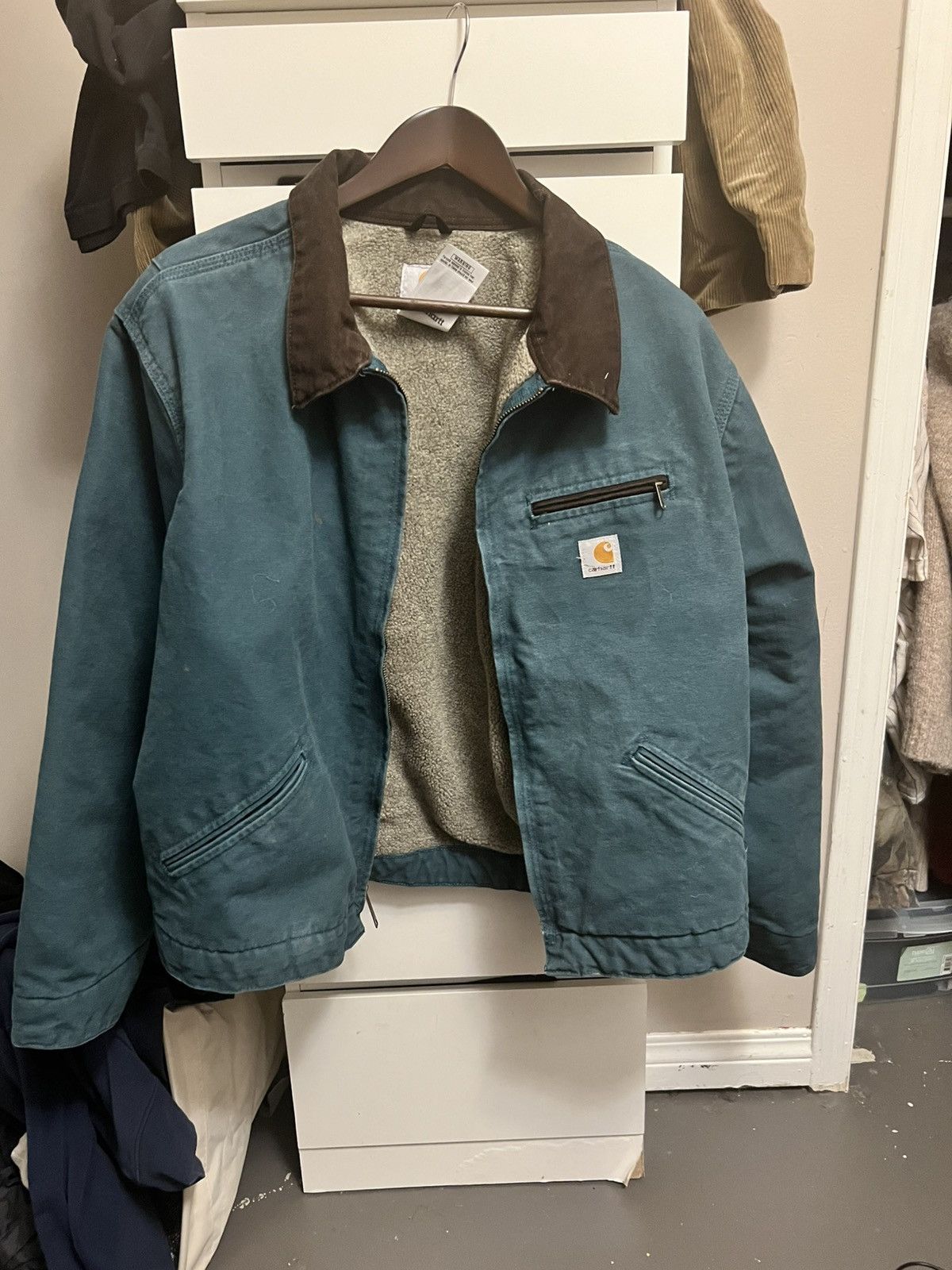Carhartt × Streetwear × Vintage 09' Faded Dark Teal Blue