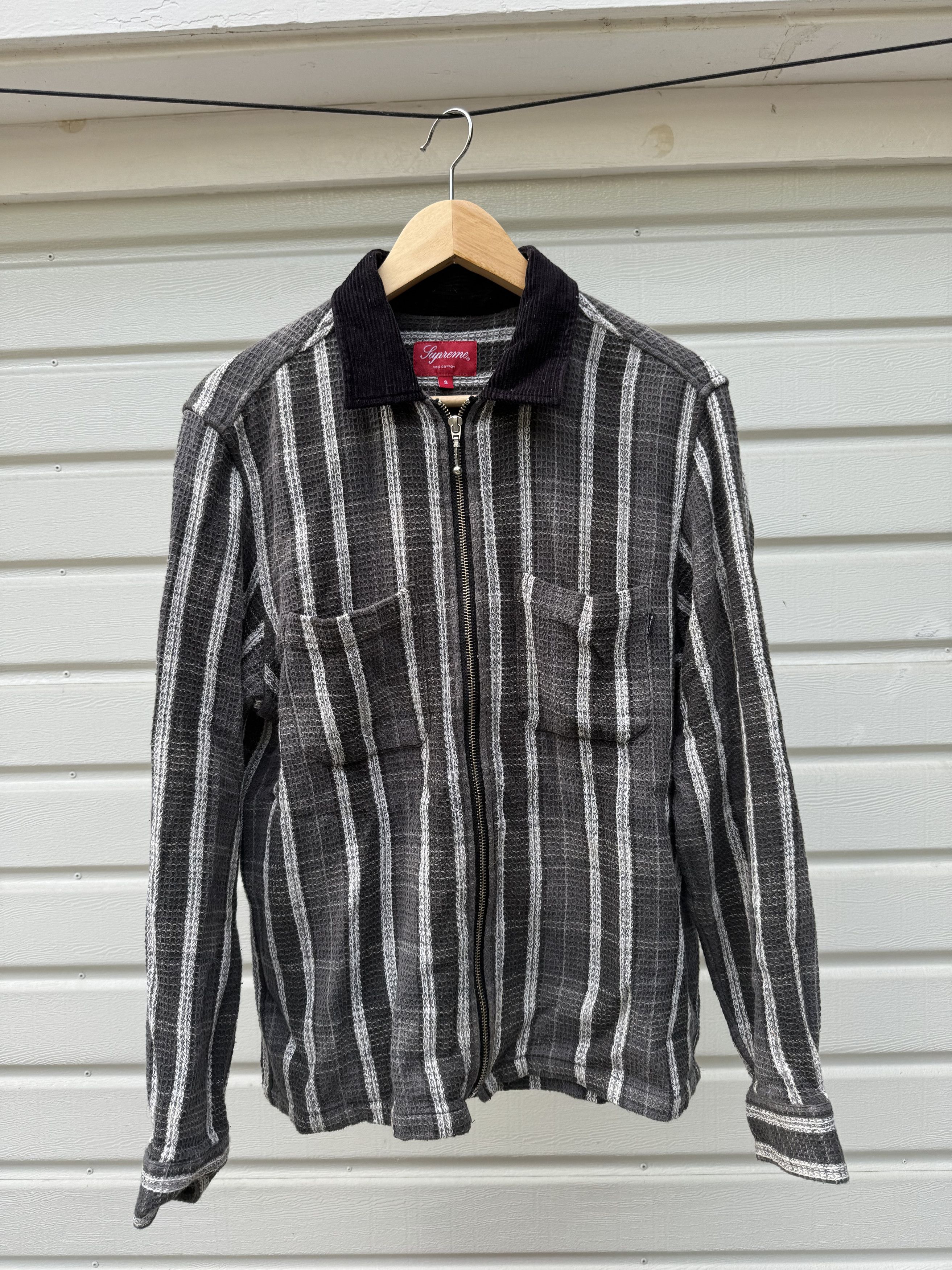 Supreme Supreme Plaid Thermal Zip Up Shirt | Grailed