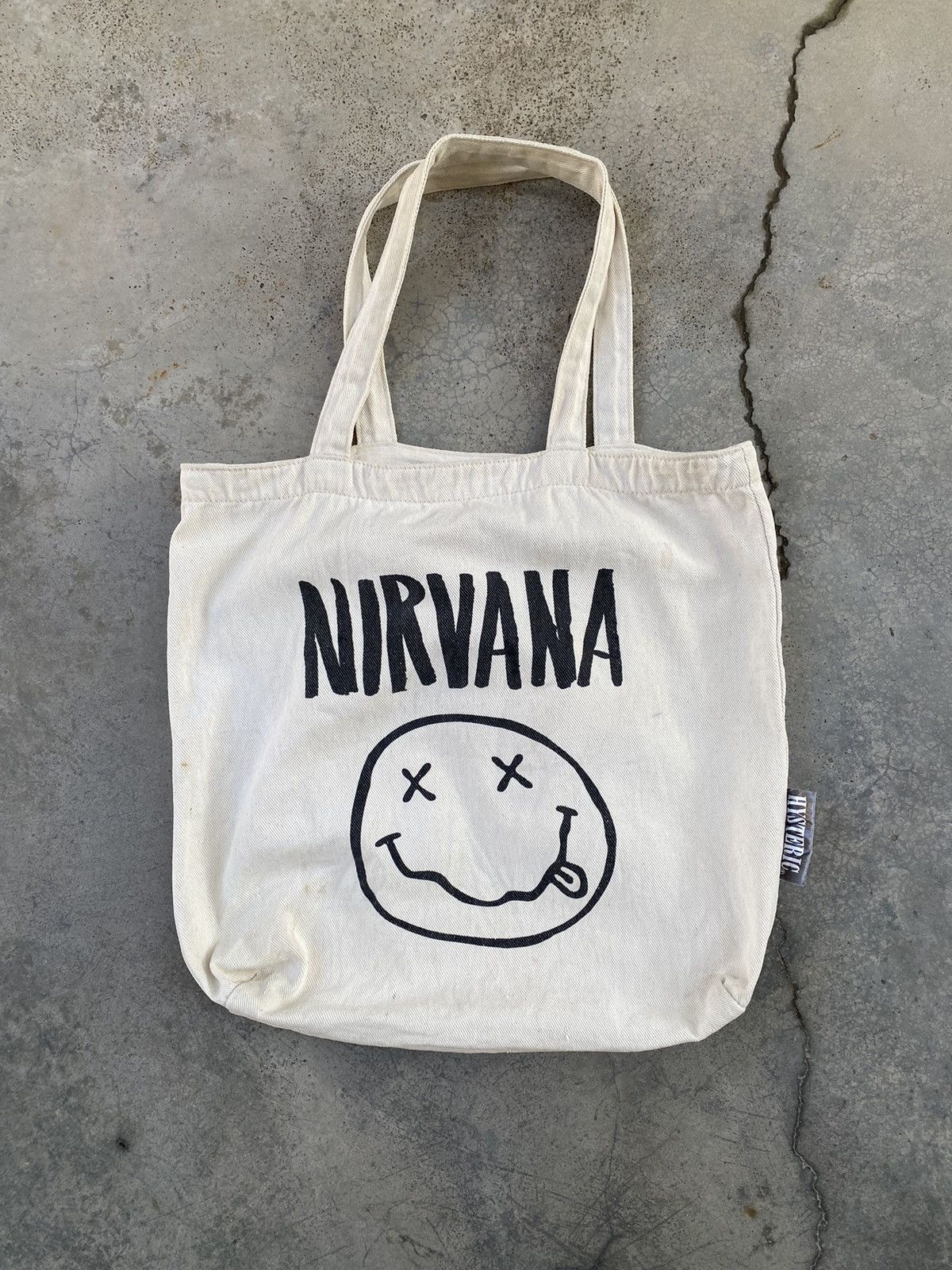 Hysteric Glamour Vintage OG Hysteric Glamour Nirvana Distressed Tote Bag Size ONE SIZE - 1 Thumbnail
