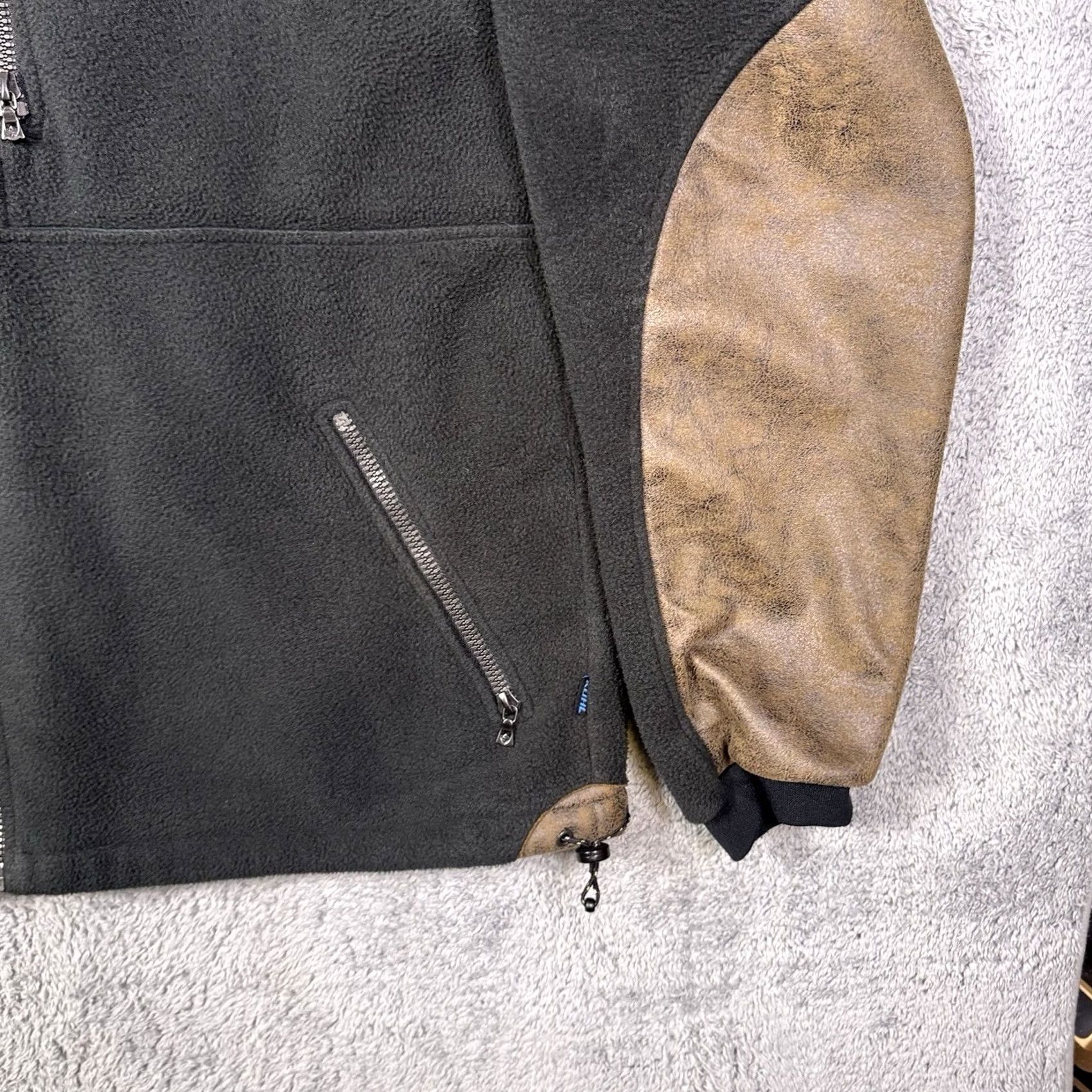 Vintage KUHL Alpenwurx Jacket Mens XL Full Zip Fleece Suede Sherpa Tech Hike Gorpcore Size US XL / EU 56 / 4 - 3 Thumbnail