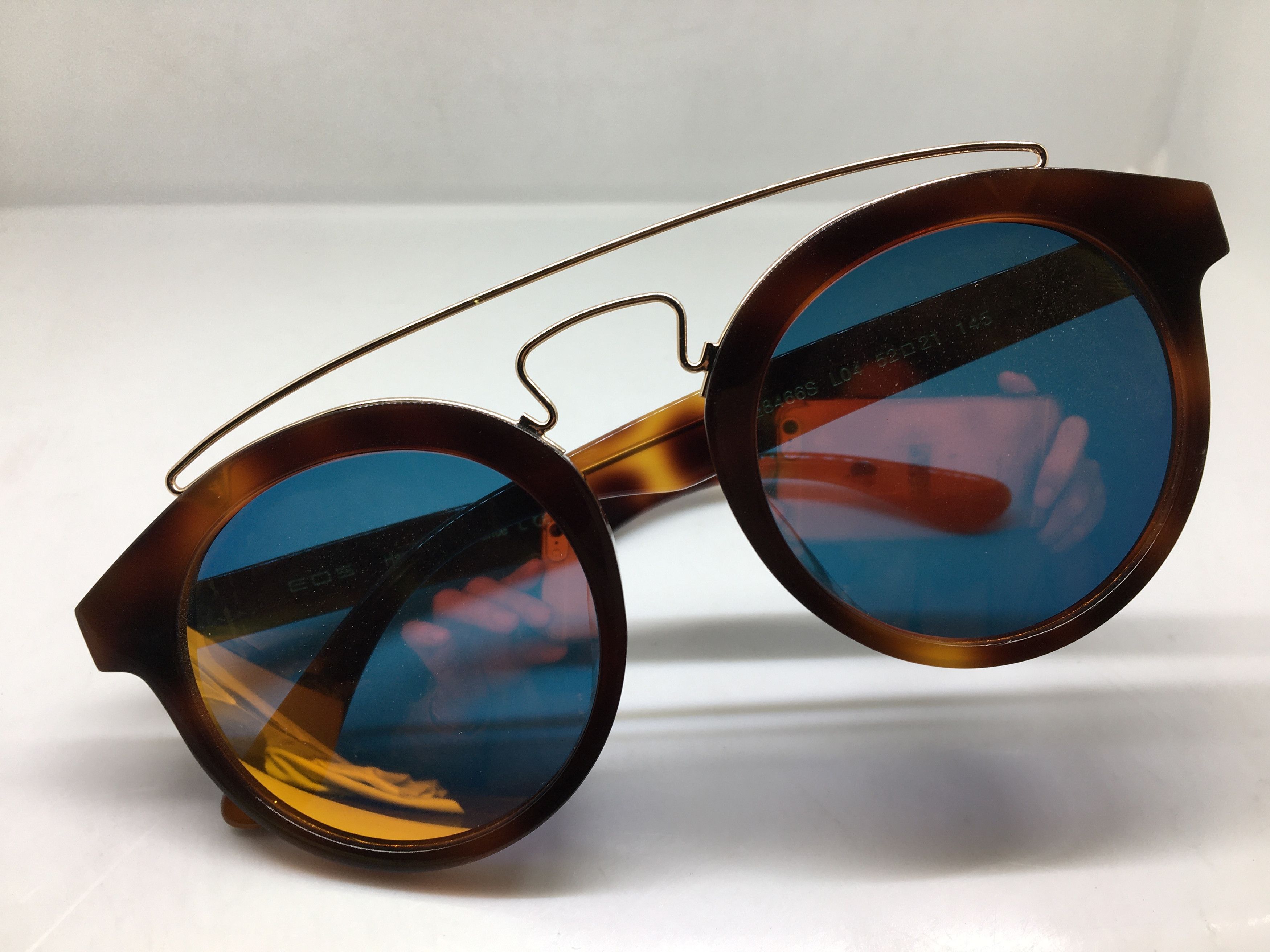 Other EOS Handmade Acetate Tortoise Round Sunglasses Frame Size ONE SIZE - 6 Thumbnail