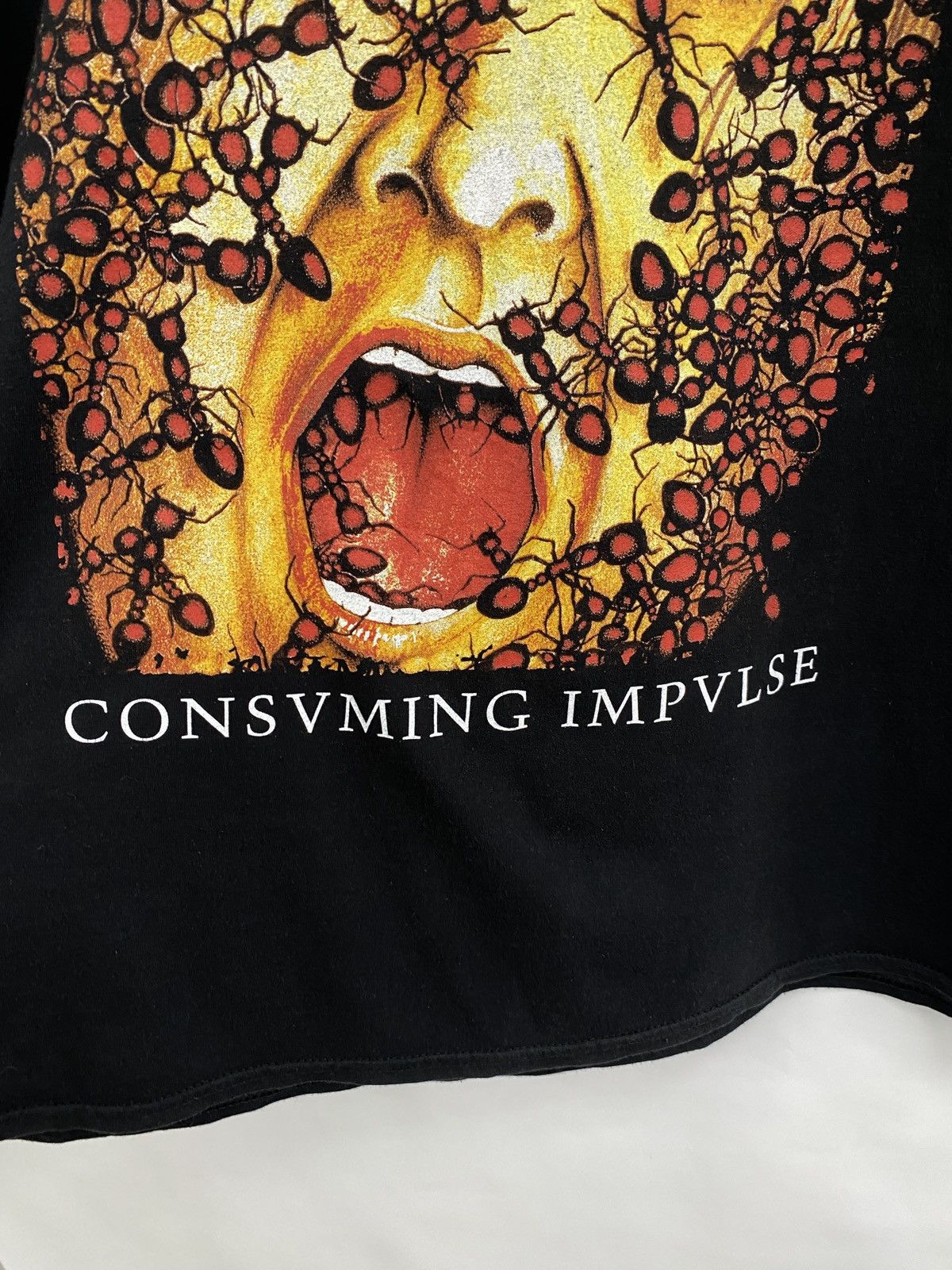 Band Tees × Vintage Vintage Pestilence Consvming Impvlse T-Shirt Rare Retro Hype Size US M / EU 48-50 / 2 - 5 Thumbnail
