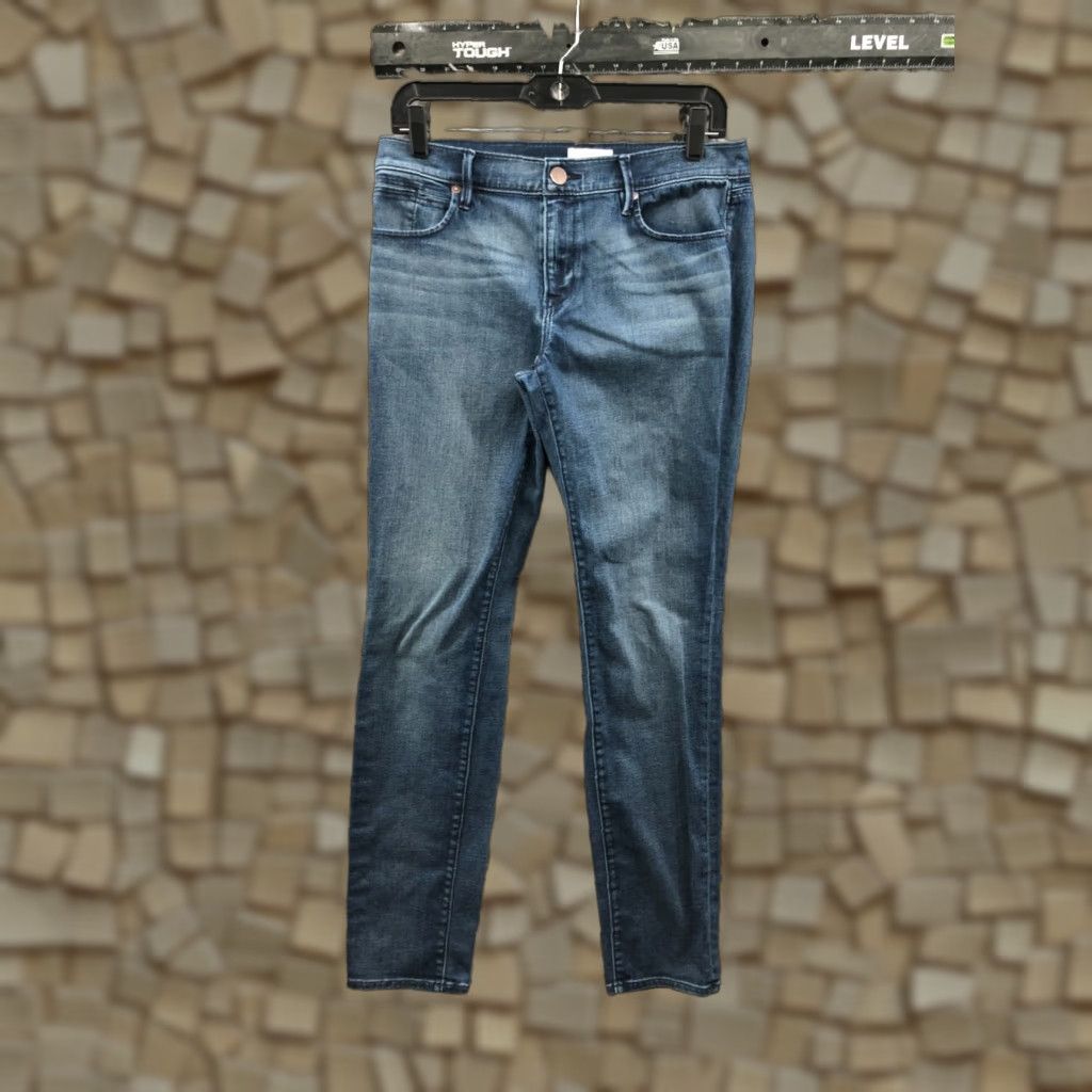 Lou & Grey Lou & Grey Skinny Jeans Size 6 Womens Mid Rise Blue Denim Slim Fit, 5-Pocket, 30 Inseam, Regular Rise, Belt Loops, Zip, Cotton, Medium Wash, Jeans Size 28" / US 6 / IT 42 - 1 Thumbnail