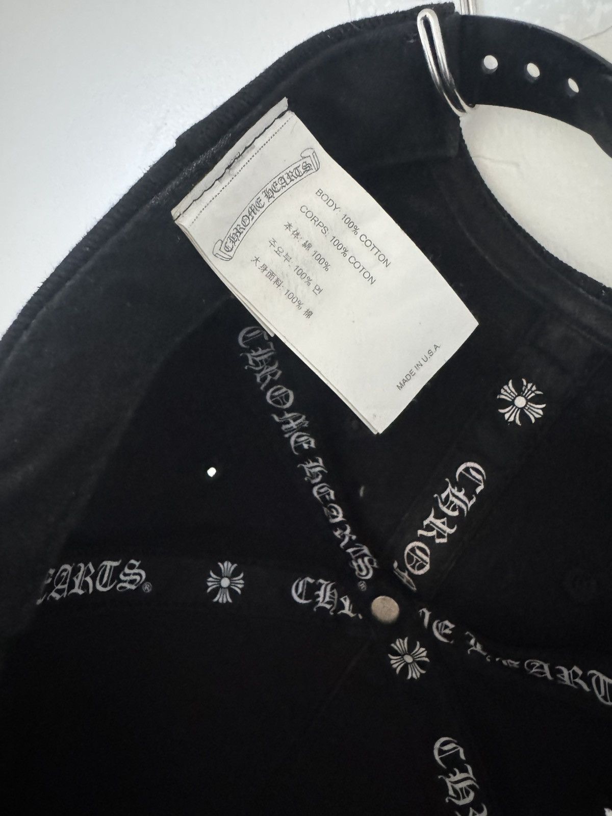 Chrome Hearts Chrome Hearts RS3 Baseball Hat –Black with Dagger Embroidery Size ONE SIZE - 6 Thumbnail