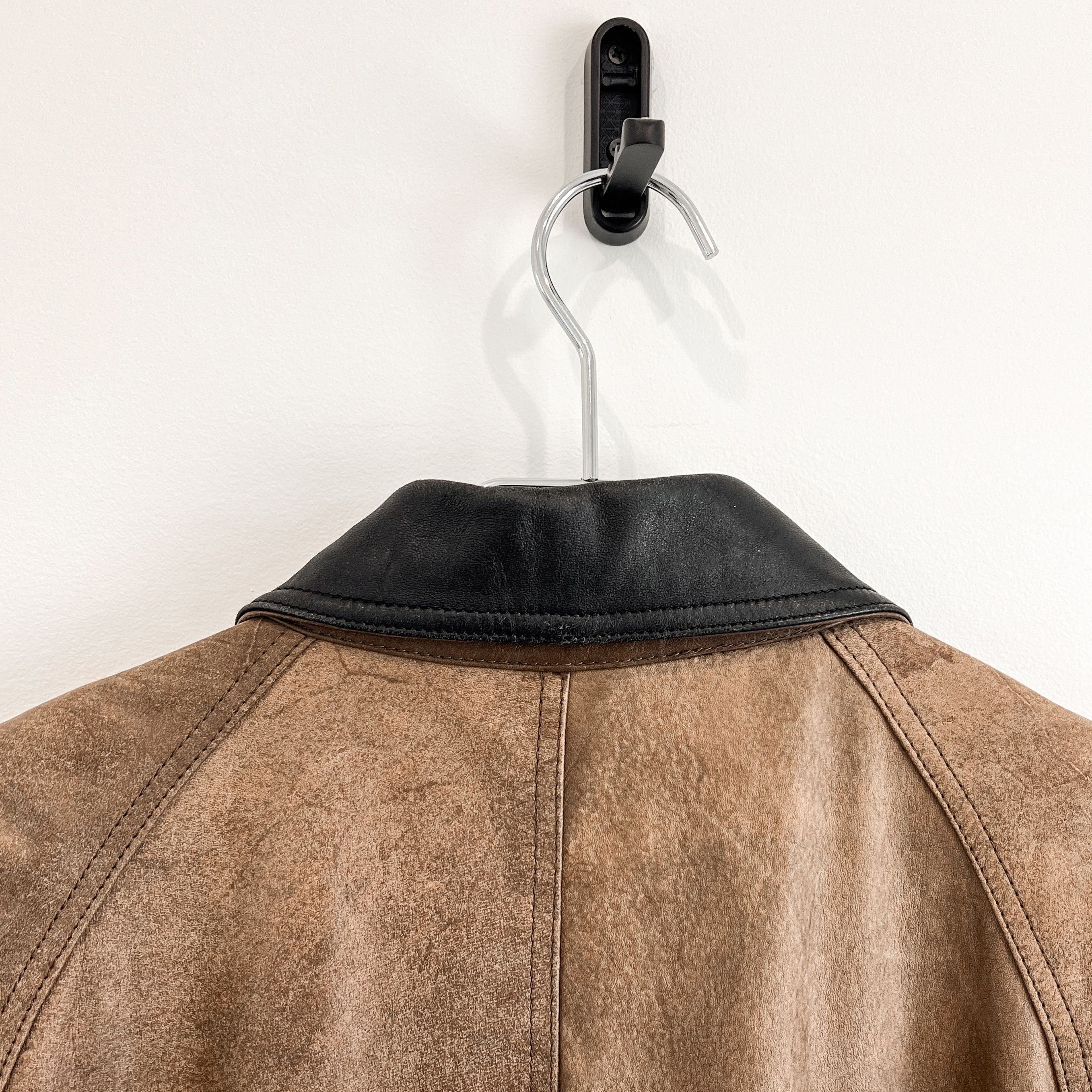Vintage Super Rare VTG Studio 7036 Leather Western Long Coat Jacket Size US L / EU 52-54 / 3 - 12 Thumbnail