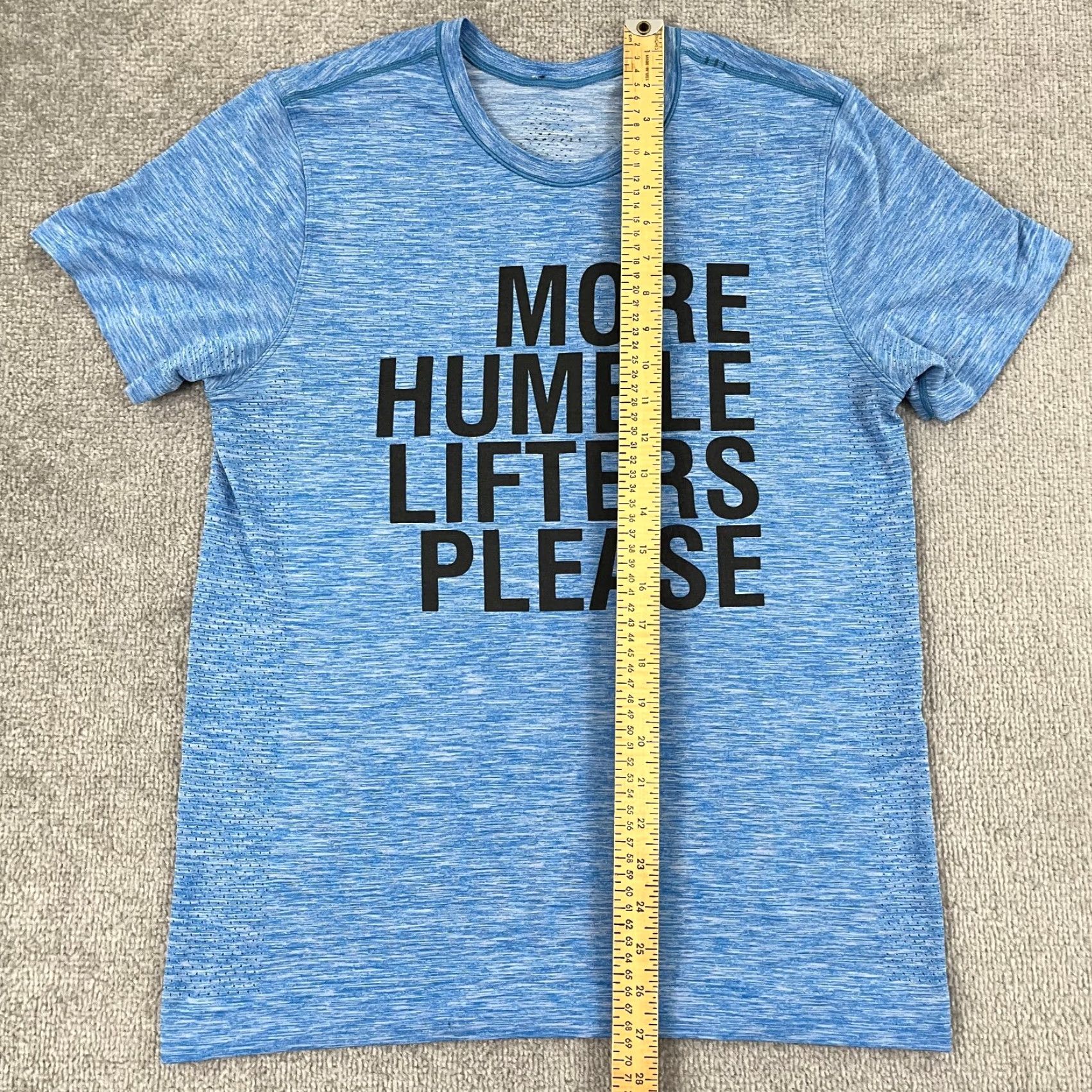 Lululemon Lululemon Shirt Mens Medium Blue Metal Vent Tech Weightlifting Gym Lifters Size US M / EU 48-50 / 2 - 3 Thumbnail