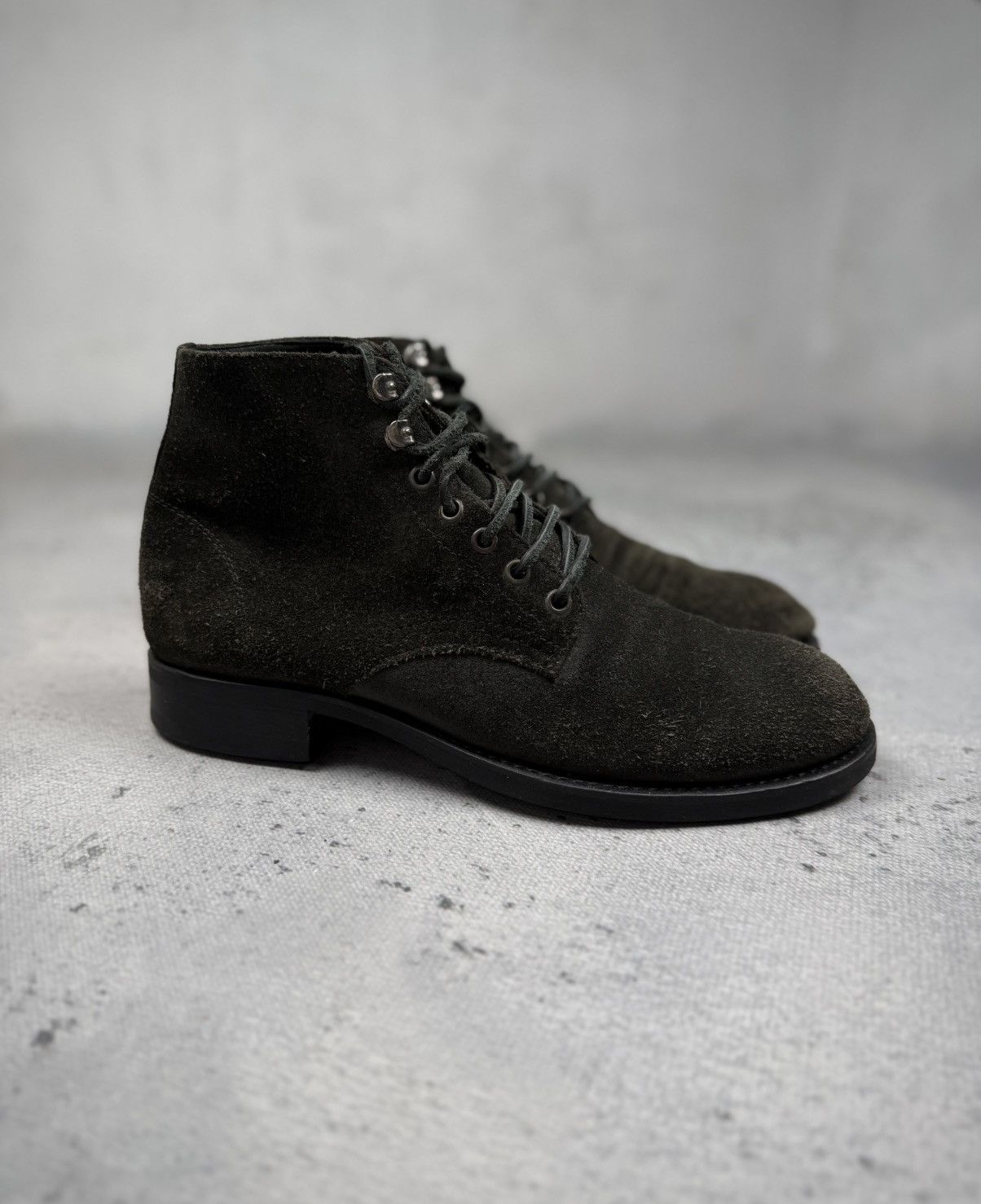 Dsquared2 Dsquared2 Dark Green Suede Lace Up Boots Rugged Military lux Size US 8 / EU 41 - 1 Thumbnail