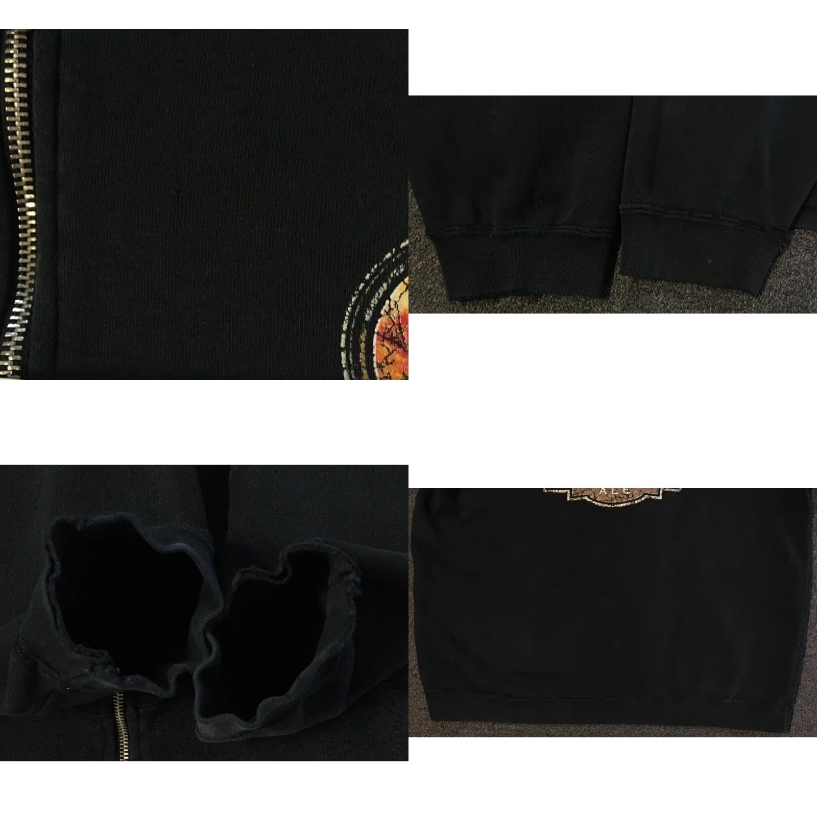 Quiksilver Vtg Rip Curl Faded Distress Zip Hoodie L Surf Skate Grunge OP Billabong 90s Y2K Hoodie Mens Black Regular Size L Sweatshirt Size US L / EU 52-54 / 3 - 8 Thumbnail