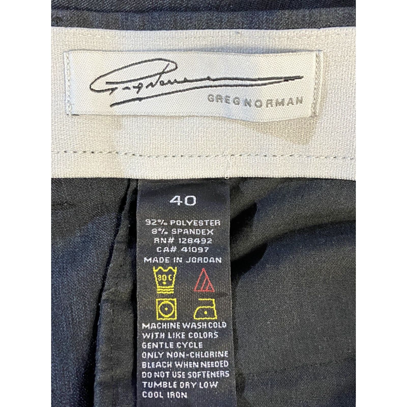 Vintage Greg Norman Men's Flat Front Golf Shorts Black Heather Size 40 Size US 40 / EU 56 - 5 Thumbnail