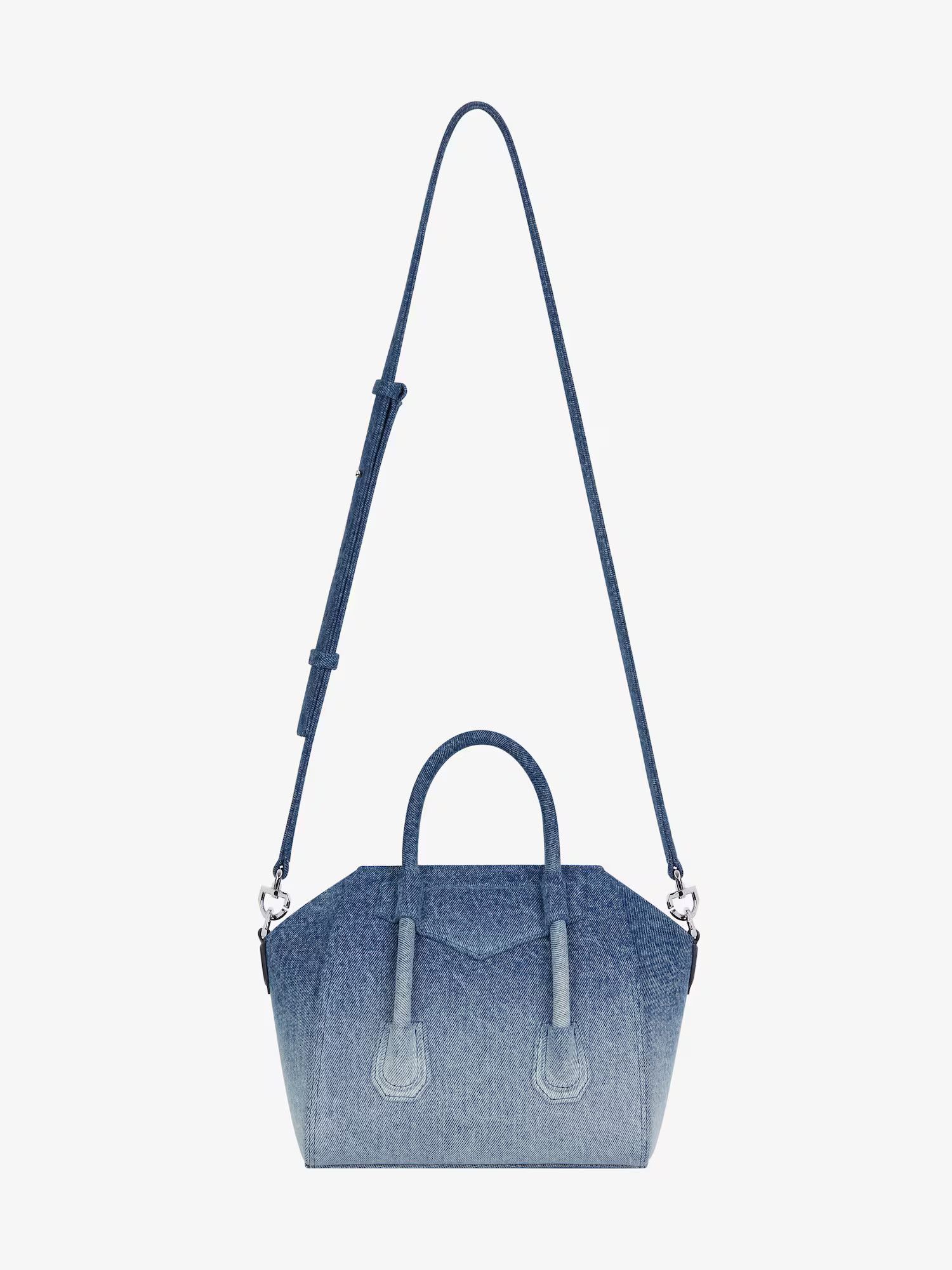 Givenchy oc11z0725 Size: OS / Mini Antigona Lock Bag in Medium Blue Size ONE SIZE - 4 Thumbnail