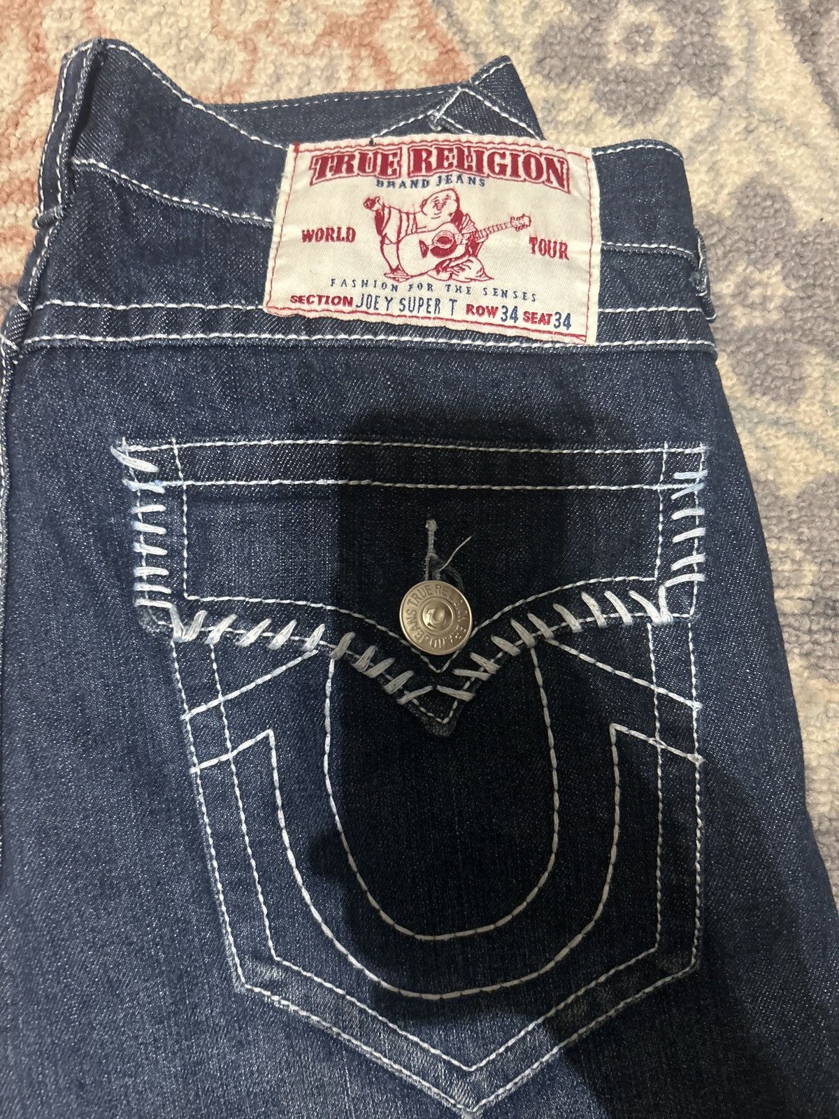 True Religion Joey Super T Trues Size US 34 / EU 50 - 1 Thumbnail