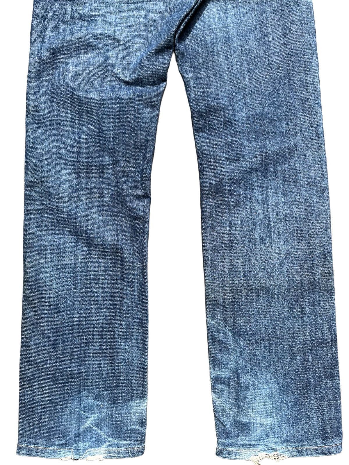 Levi's Vintage Levi’s Capital E Navy Washed Slim Straight Fit Jeans Size US 30 / EU 46 - 6 Thumbnail