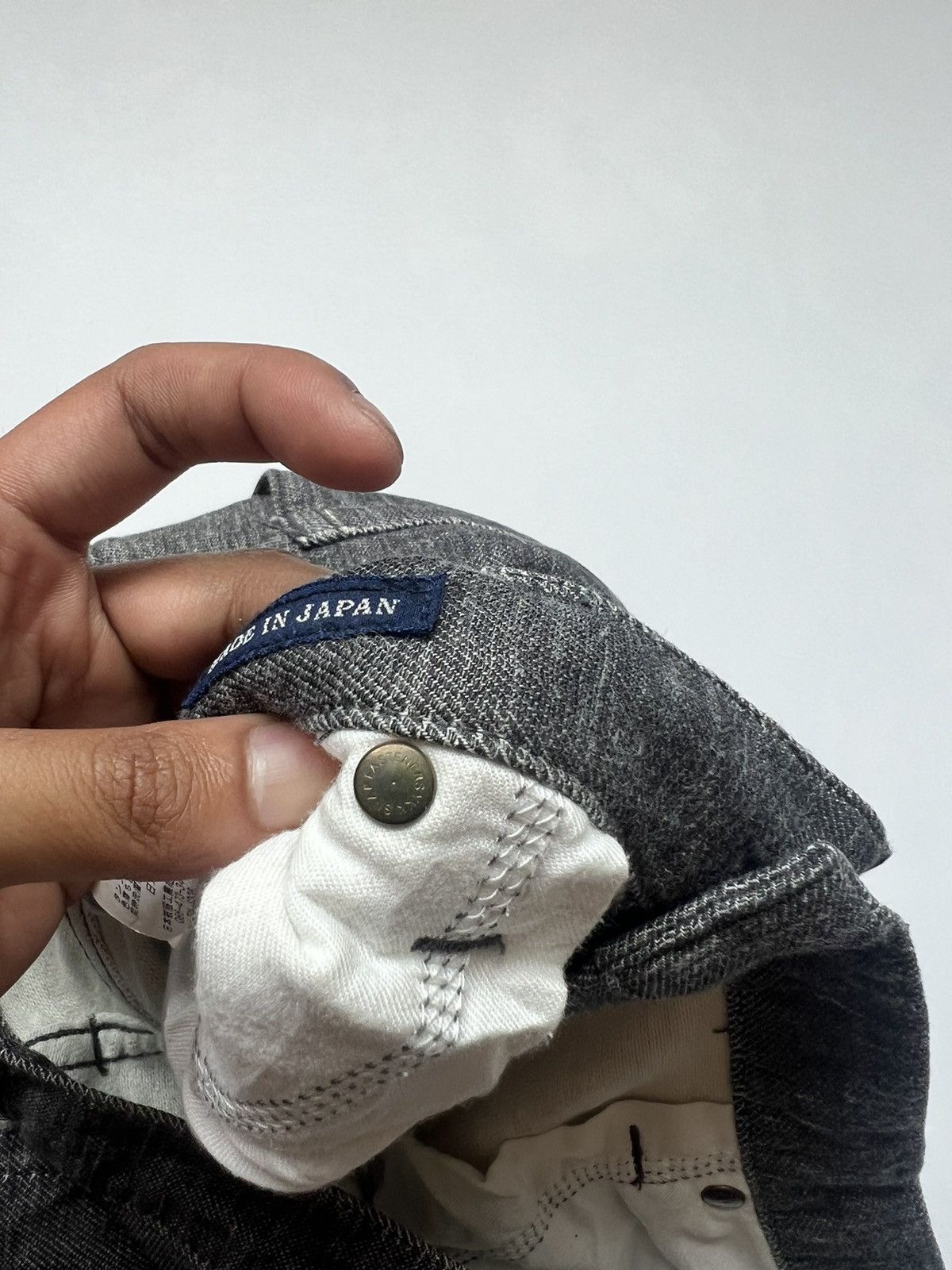 Snap Fastener Japanese Low Tapered Denim