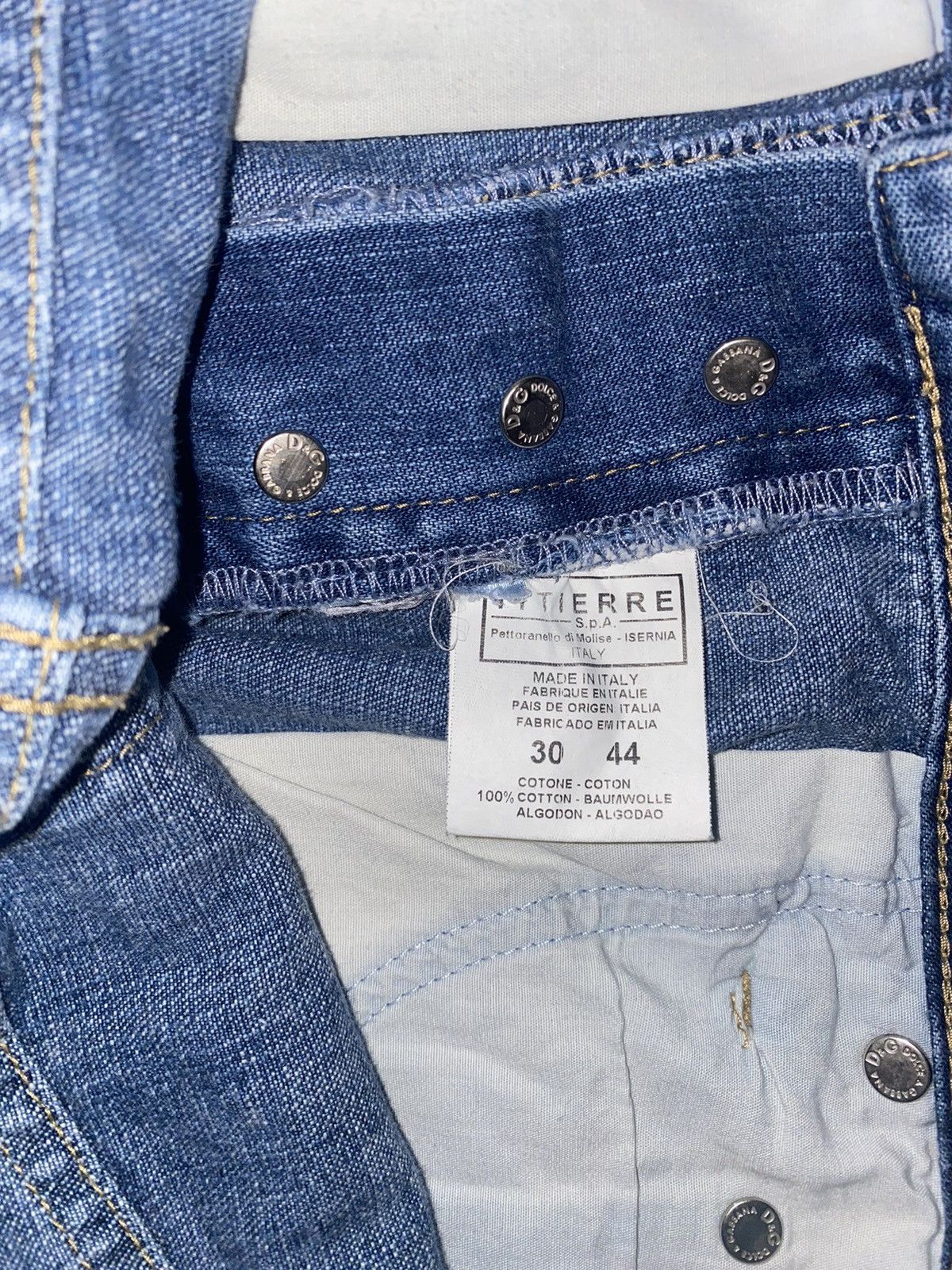 Dolce & Gabbana Dolce & Gabbana distressed printed jeans Size US 30 / EU 46 - 7 Thumbnail