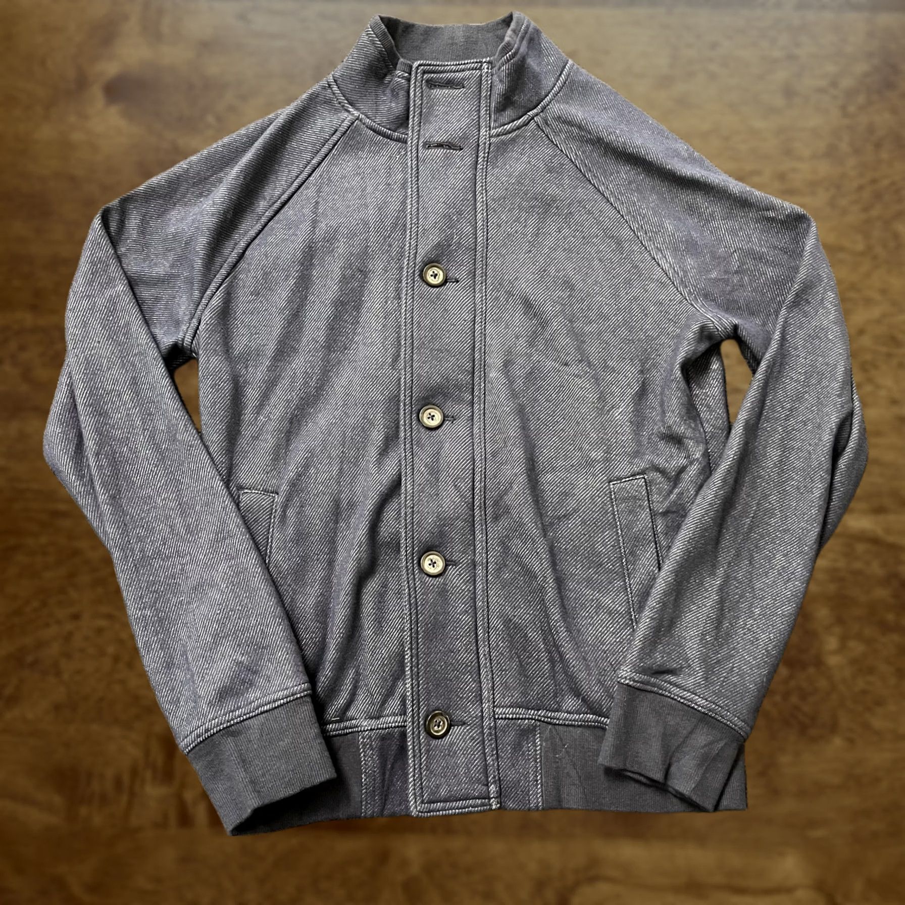 Marcs Marc Anthony Jacket Mens S Blue Herringbone Fleece Lined Bomber Full Zip Casual Size US S / EU 44-46 / 1 - 1 Thumbnail
