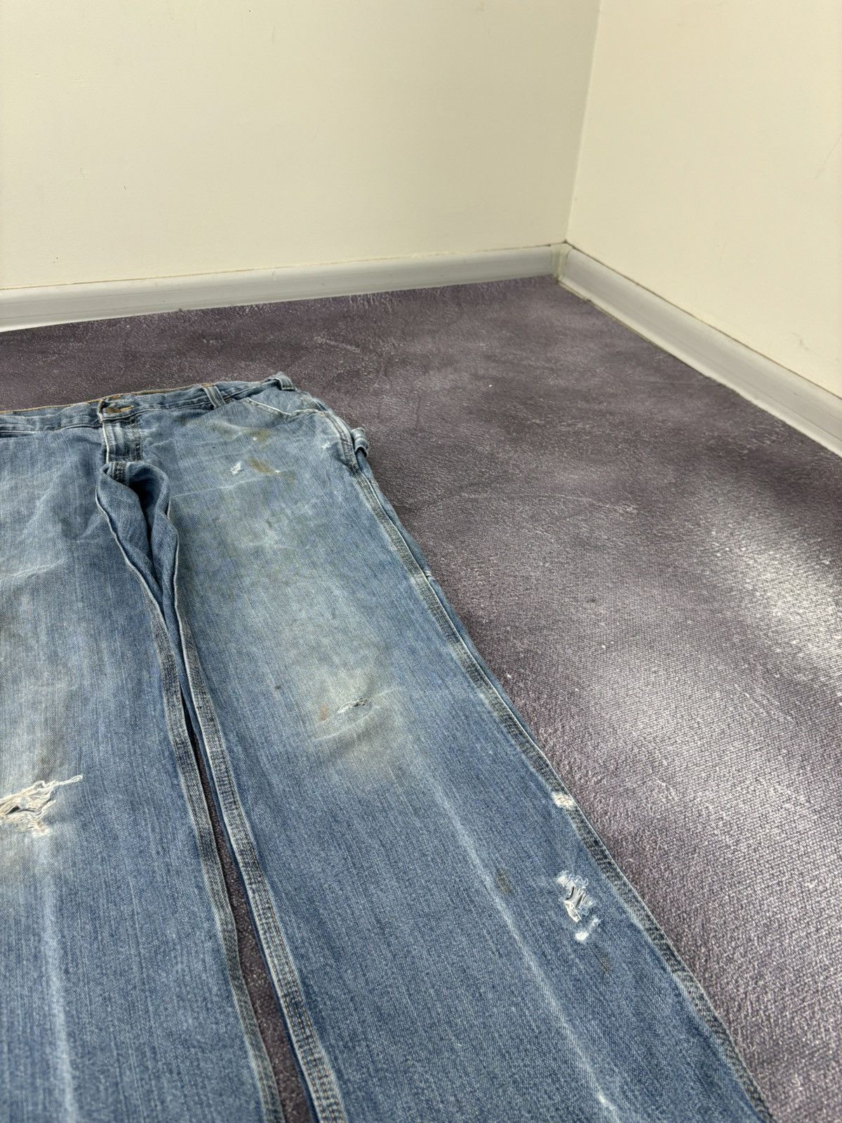 Carhartt Vintage Carhartt Y2K Relaxed Fit Faded Workwear Denim Jeans Size US 36 / EU 52 - 11 Thumbnail