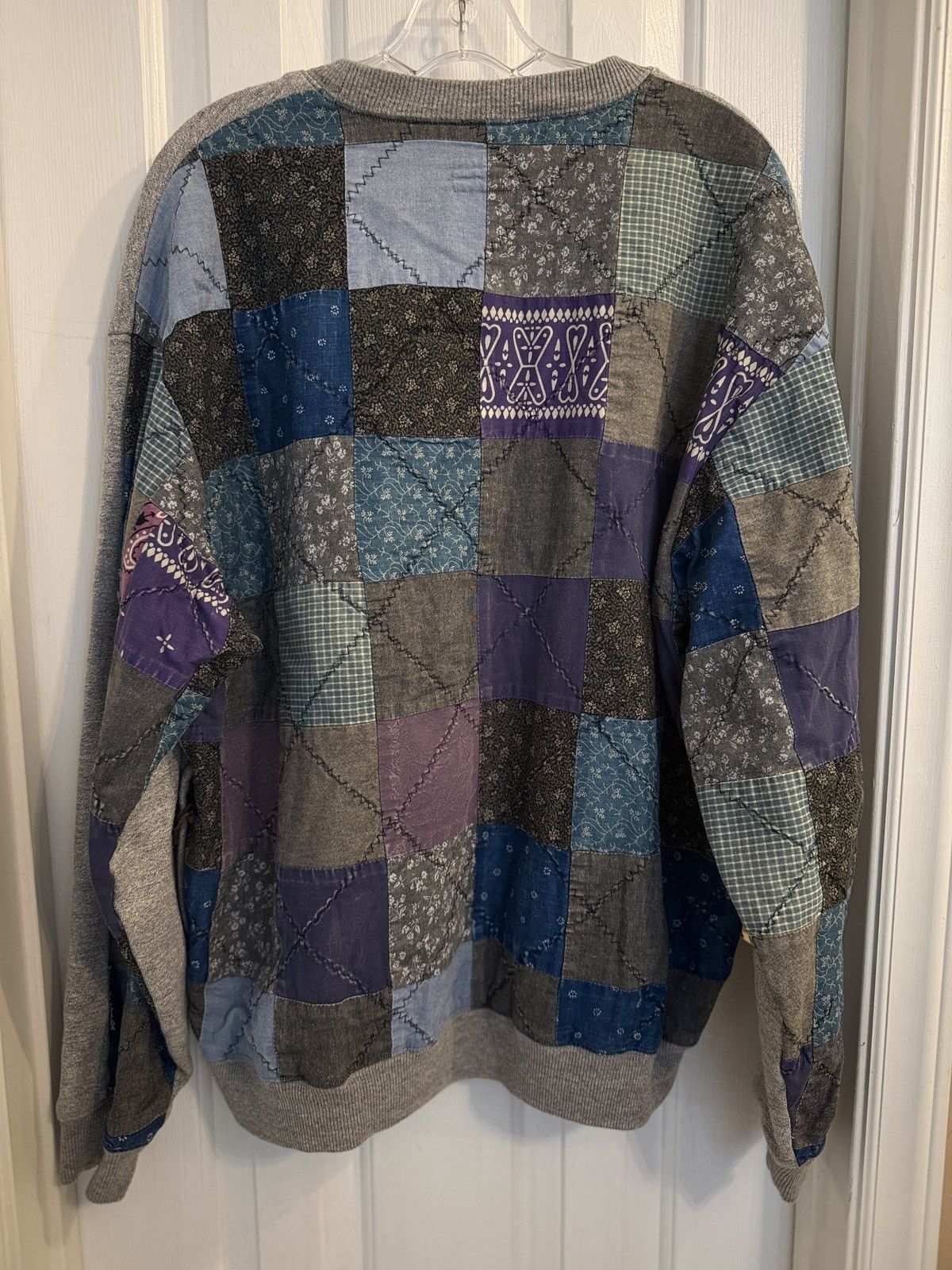 Kapital Kapital Quilted Patchwork 2tone Big Sweatshirt Size US S / EU 44-46 / 1 - 2 Thumbnail