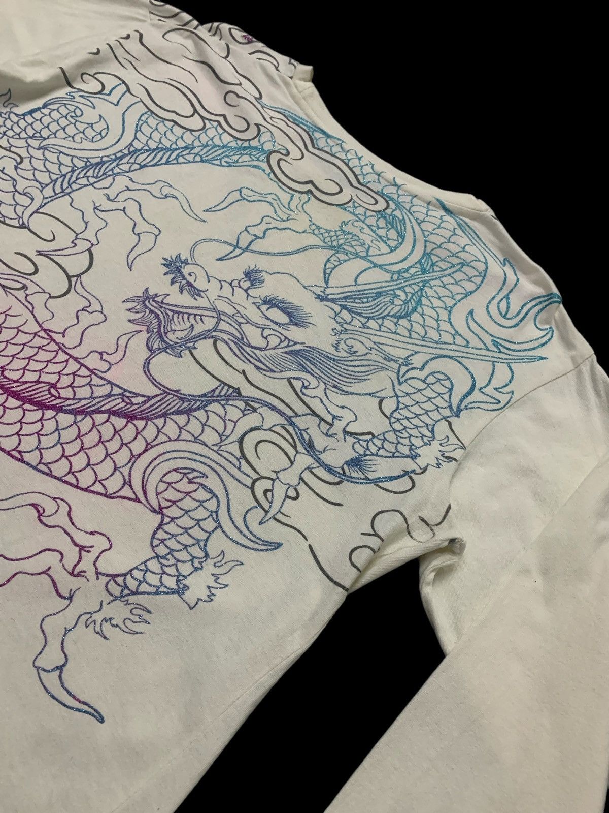 Japanese Brand Space Opera Dragon Koi Yakuza Japan Gangster Religion Size US L / EU 52-54 / 3 - 8 Thumbnail