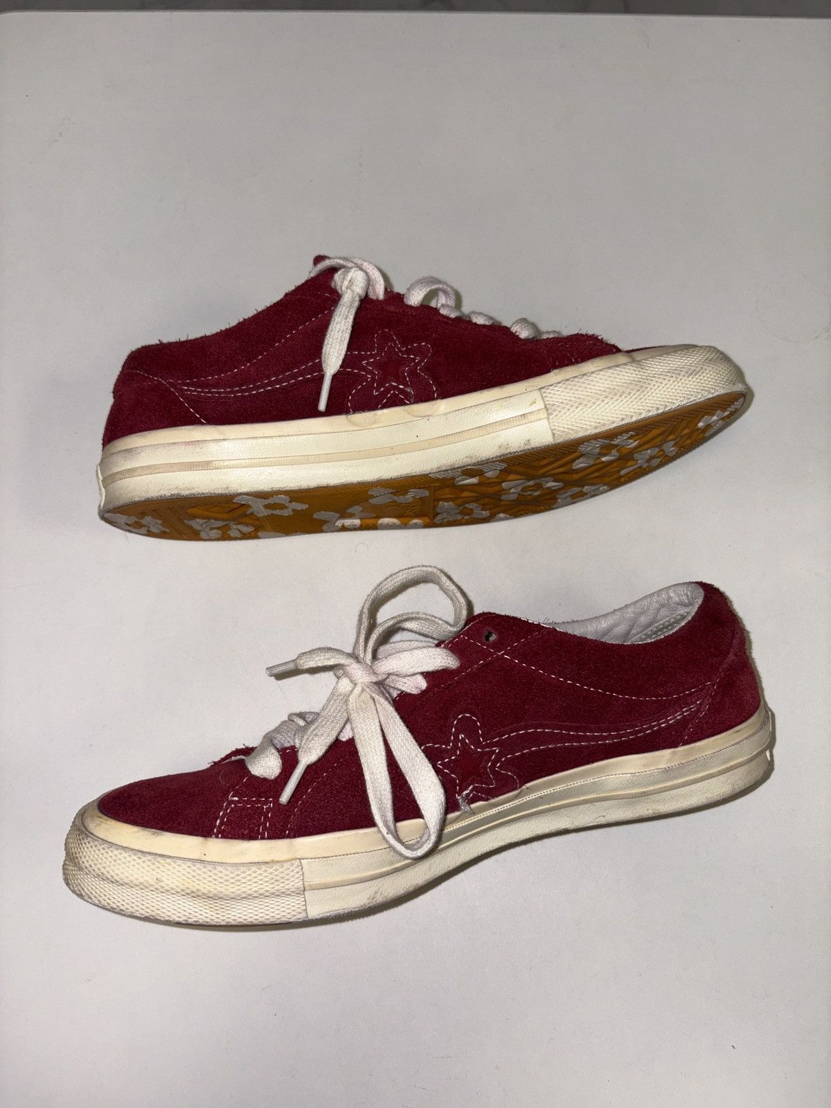 Converse Converse One Star Ox Tyler the Creator Golf Fleur Mono Red Size US 8.5 / EU 41-42 - 2 Thumbnail