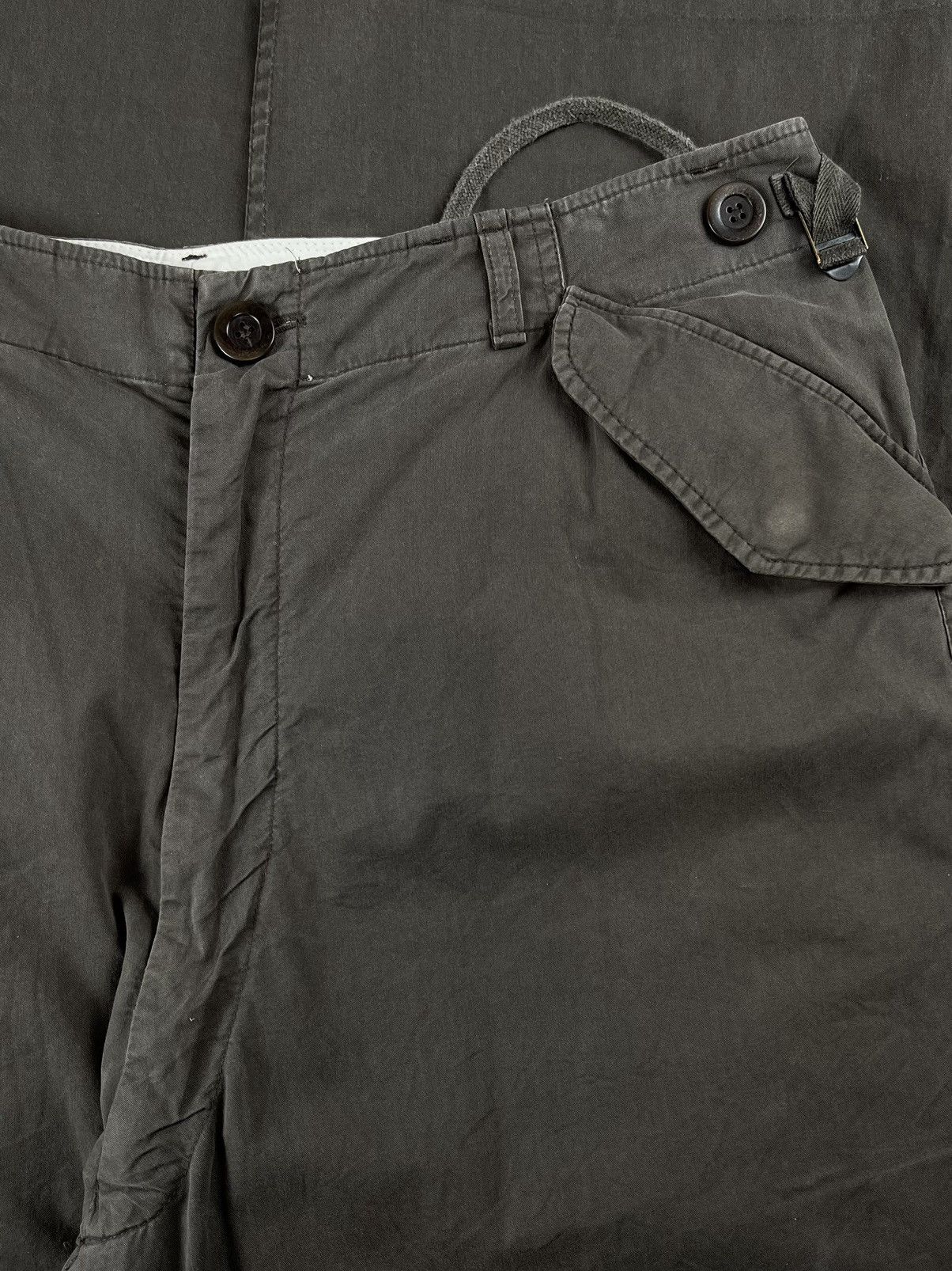 Rick Owens SS06 Rick Owens M65 Cargo Pocket Wide Leg Flight Pants Size US 32 / EU 48 - 3 Thumbnail