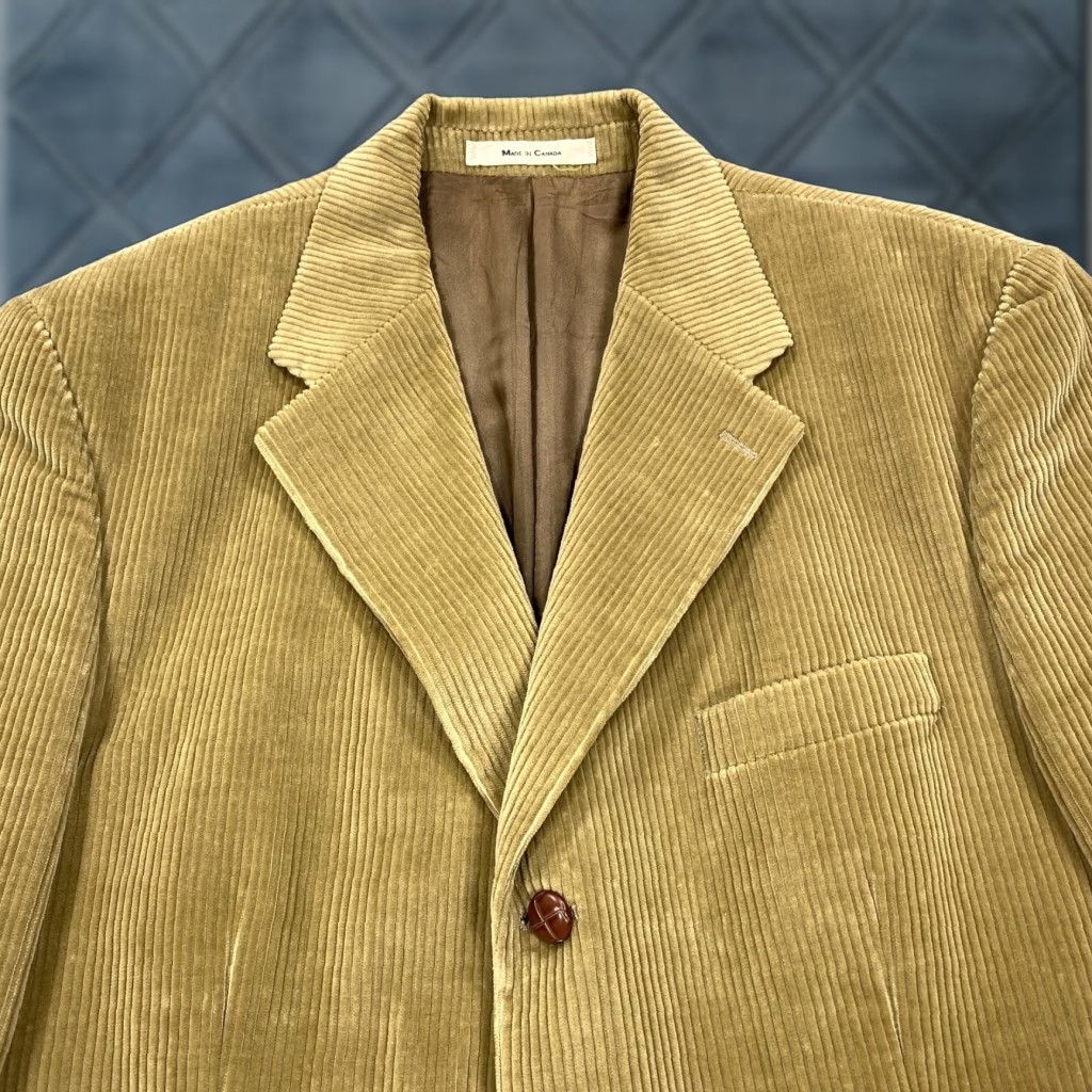 Chaps Chaps Ralph Lauren Sport Coat Mens 44R Tan Corduroy Made in Canada 3 Button Size US S / EU 44-46 / 1 - 1 Thumbnail