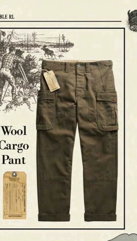 RRL Ralph Lauren RRL Ralph Lauren Old heavyweight cotton wool blended milit Size US 28 / EU 44 - 9 Thumbnail
