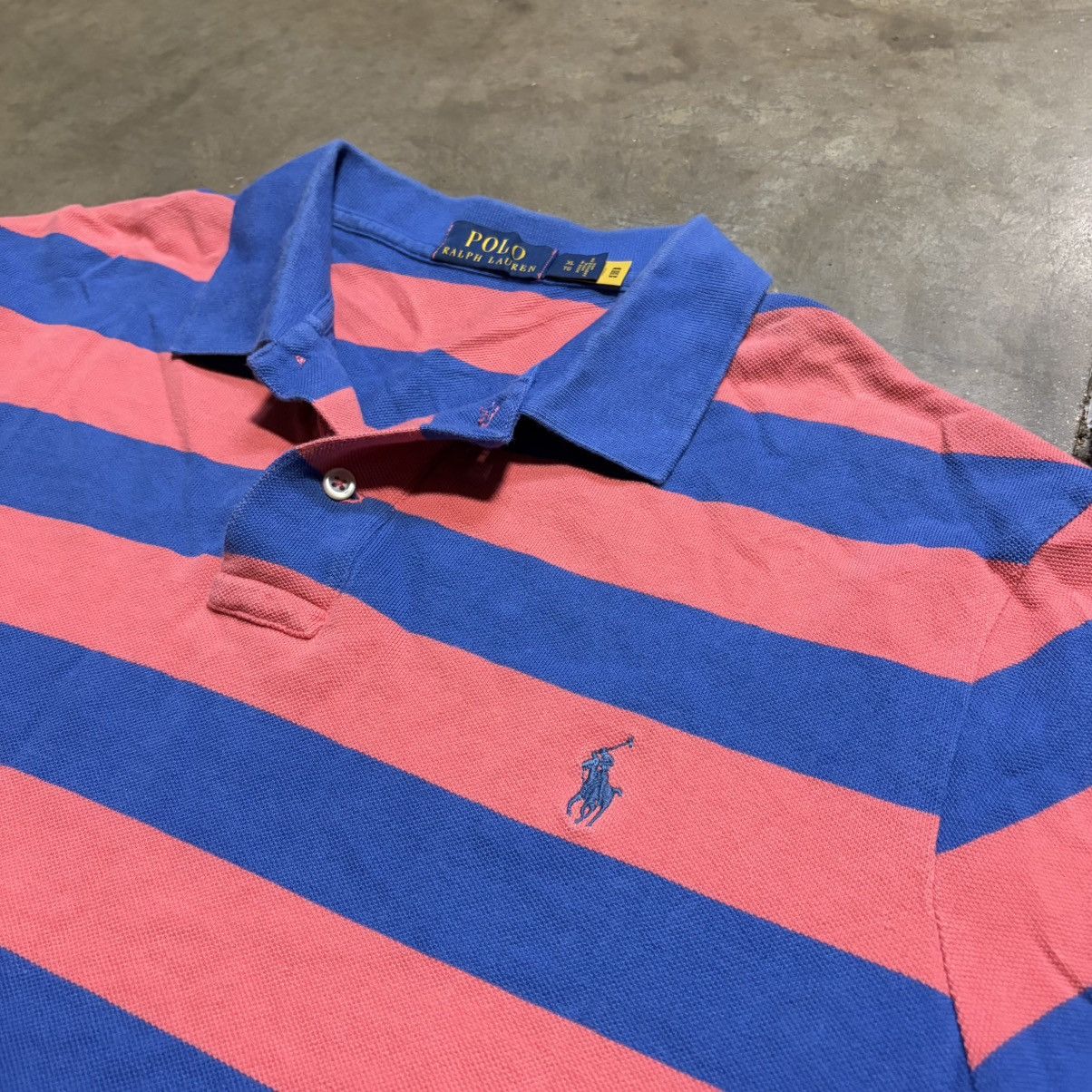 Polo Ralph Lauren Vintage Polo Ralph Lauren Shirt Striped Mini Pony Preppy Y2K Size US XL / EU 56 / 4 - 4 Thumbnail
