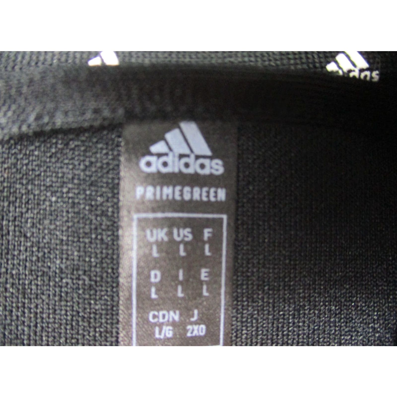 Adidas Adidas Jacket Mens Large Black Primegreen Aeroready Full Zip Three Stripe GT8803 Size US L / EU 52-54 / 3 - 3 Thumbnail