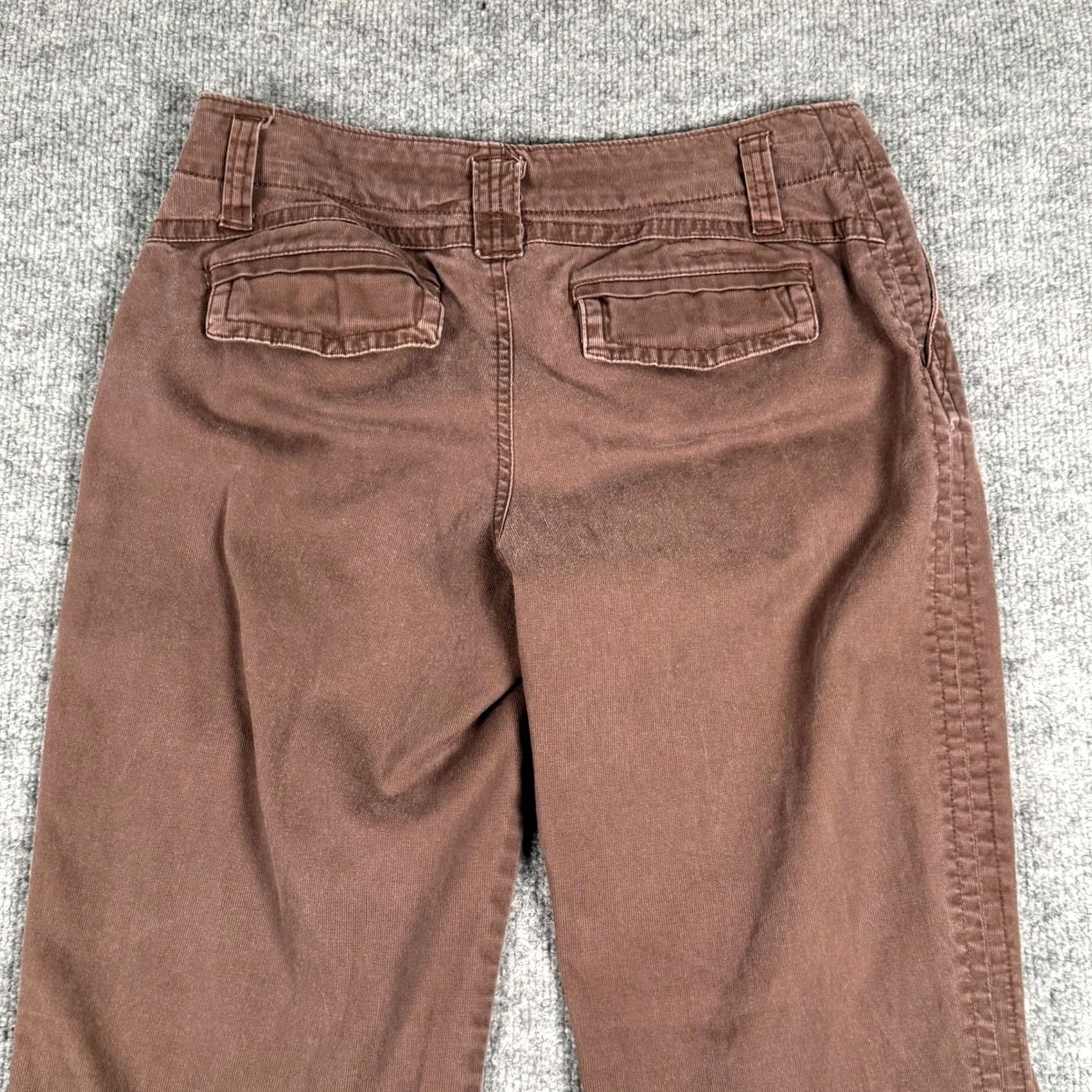 Etro ANA A NEW APPROACH Petite Brown Cropped Trousers Twill Chino Straight Leg 4P Pockets Button Zip Button Fly Casual Workwear Womens Size 27" / US 4 / IT 40 - 4 Thumbnail