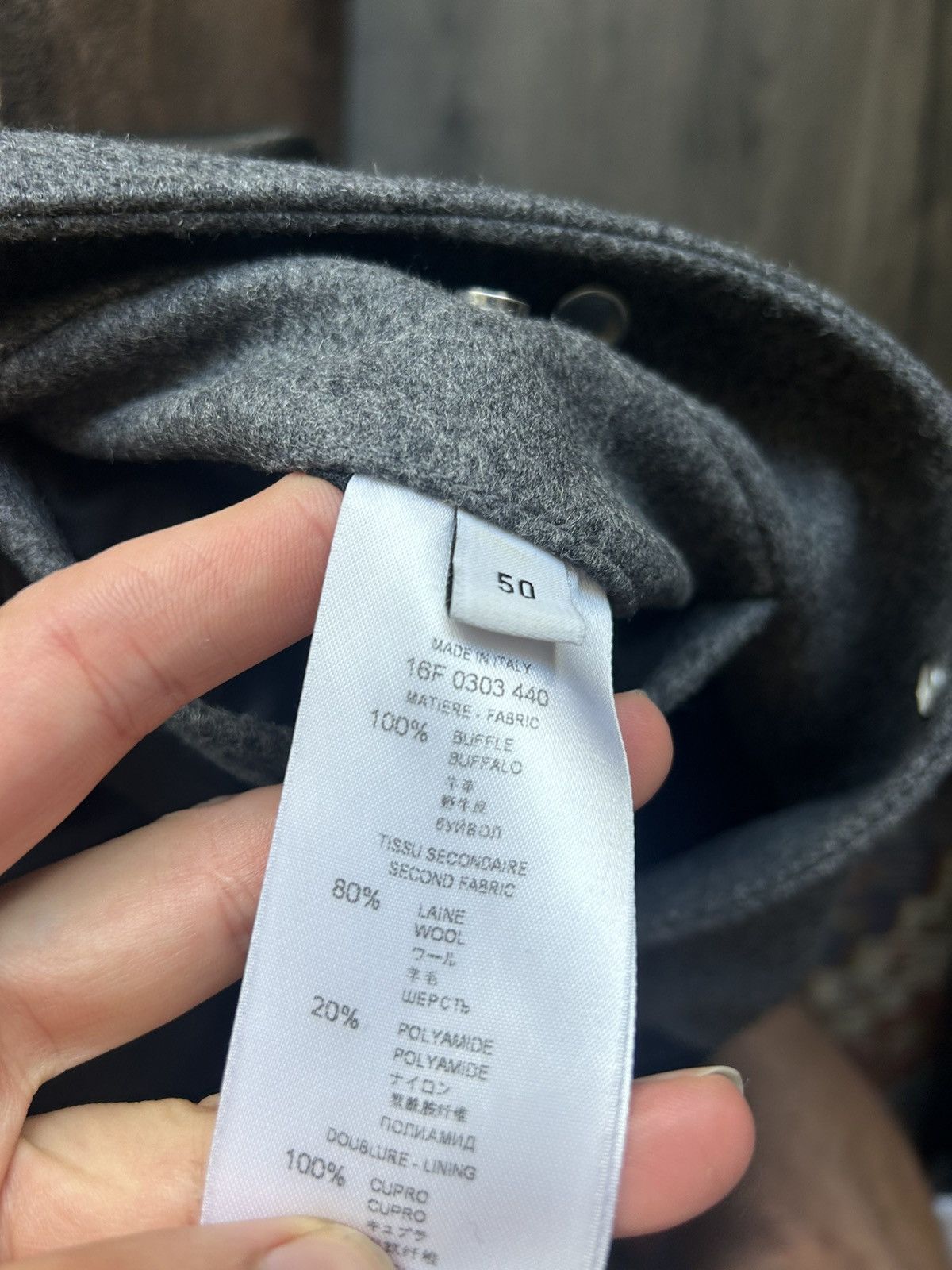 Givenchy Buffalo Leather & Wool ‘Who Dares Wins’ Varsity Jacket Size US L / EU 52-54 / 3 - 16 Thumbnail