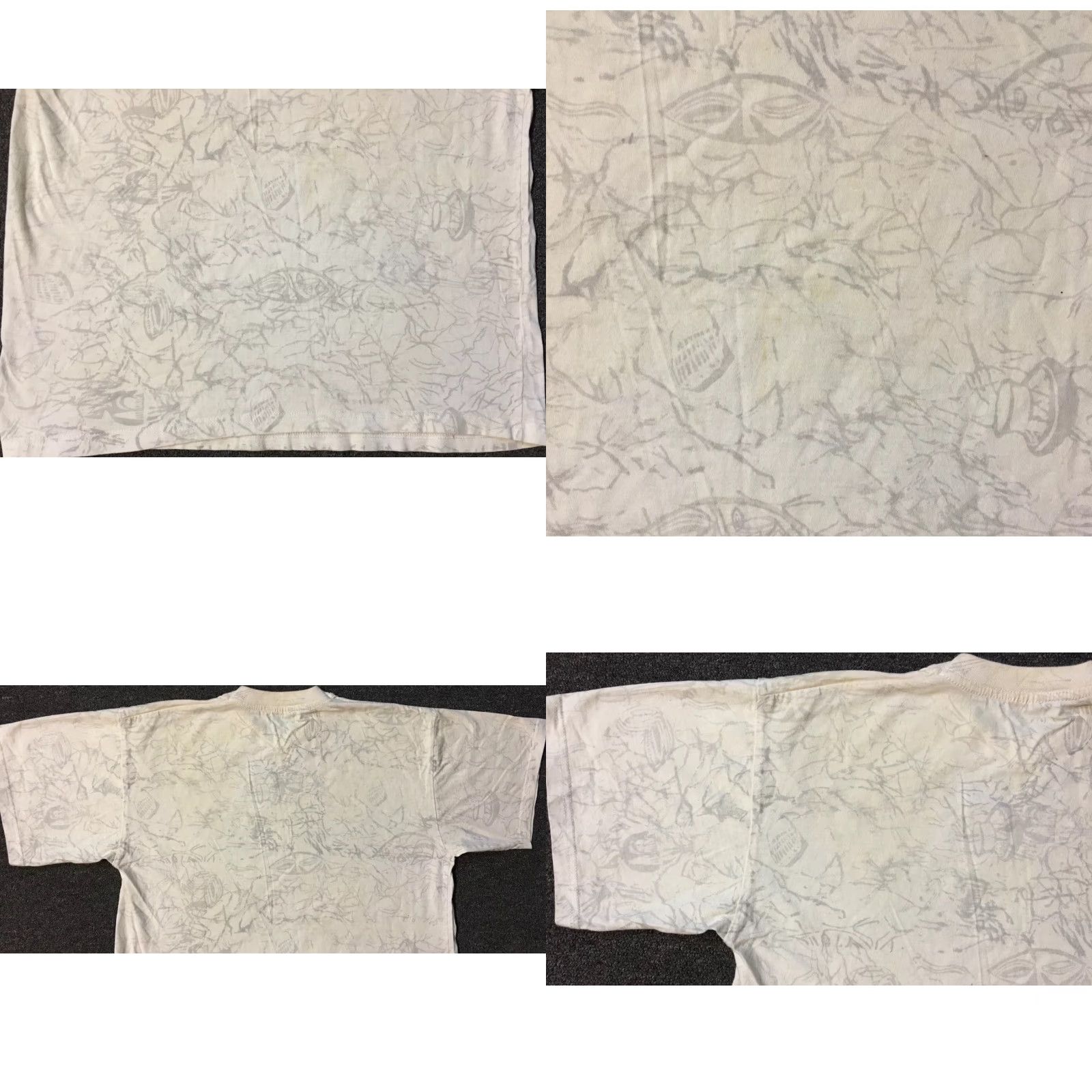 Vintage VINTAGE 90s Tanzania Learn Swahili Faded All Over Print Shirt S Men White 80s 90s Grunge Animals Africa Safari Graphic Tee Size US S / EU 44-46 / 1 - 9 Thumbnail