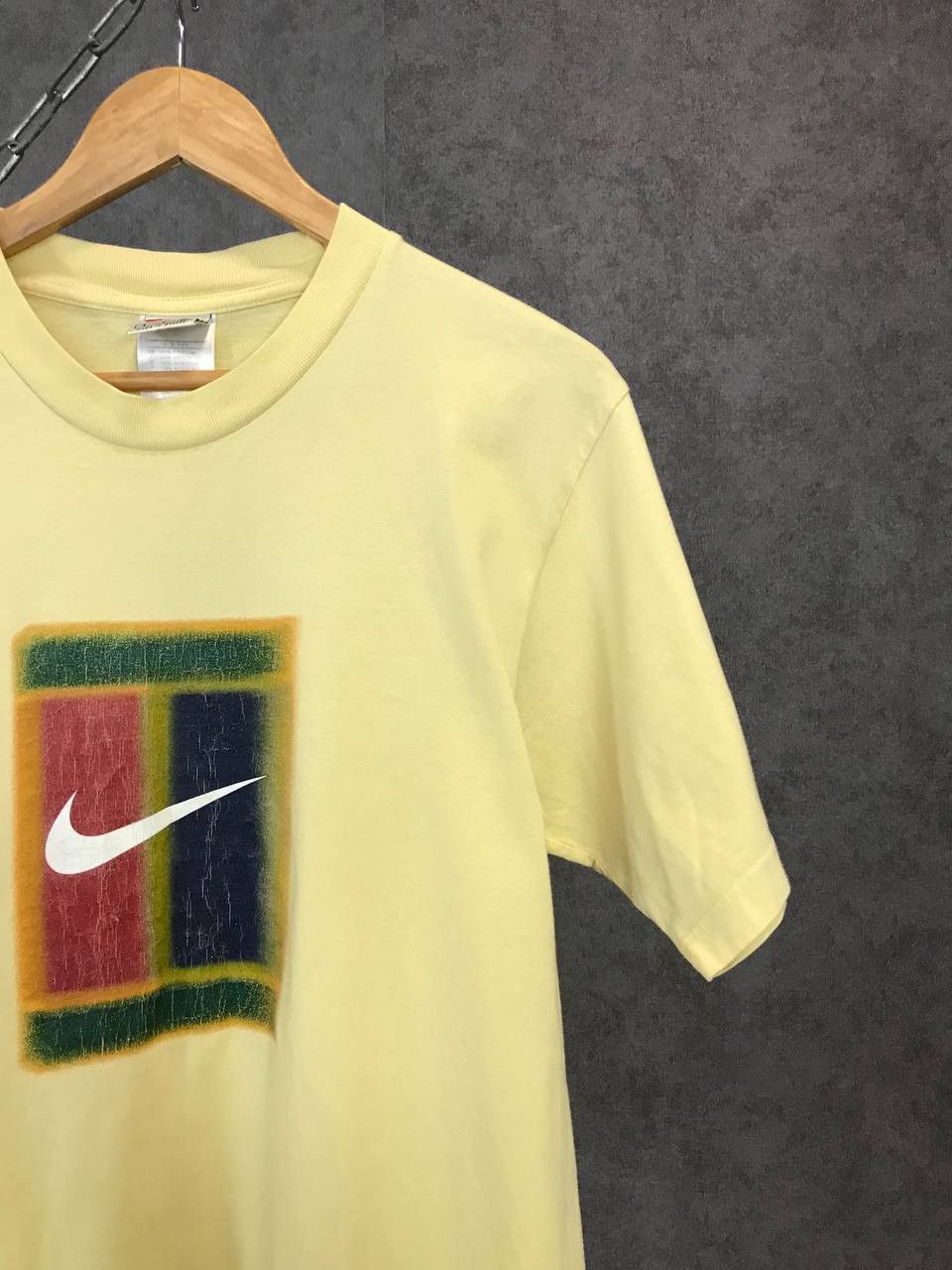 Nike × Vintage Nike Court vintage swoosh big logo tee Size US S / EU 44-46 / 1 - 2 Thumbnail