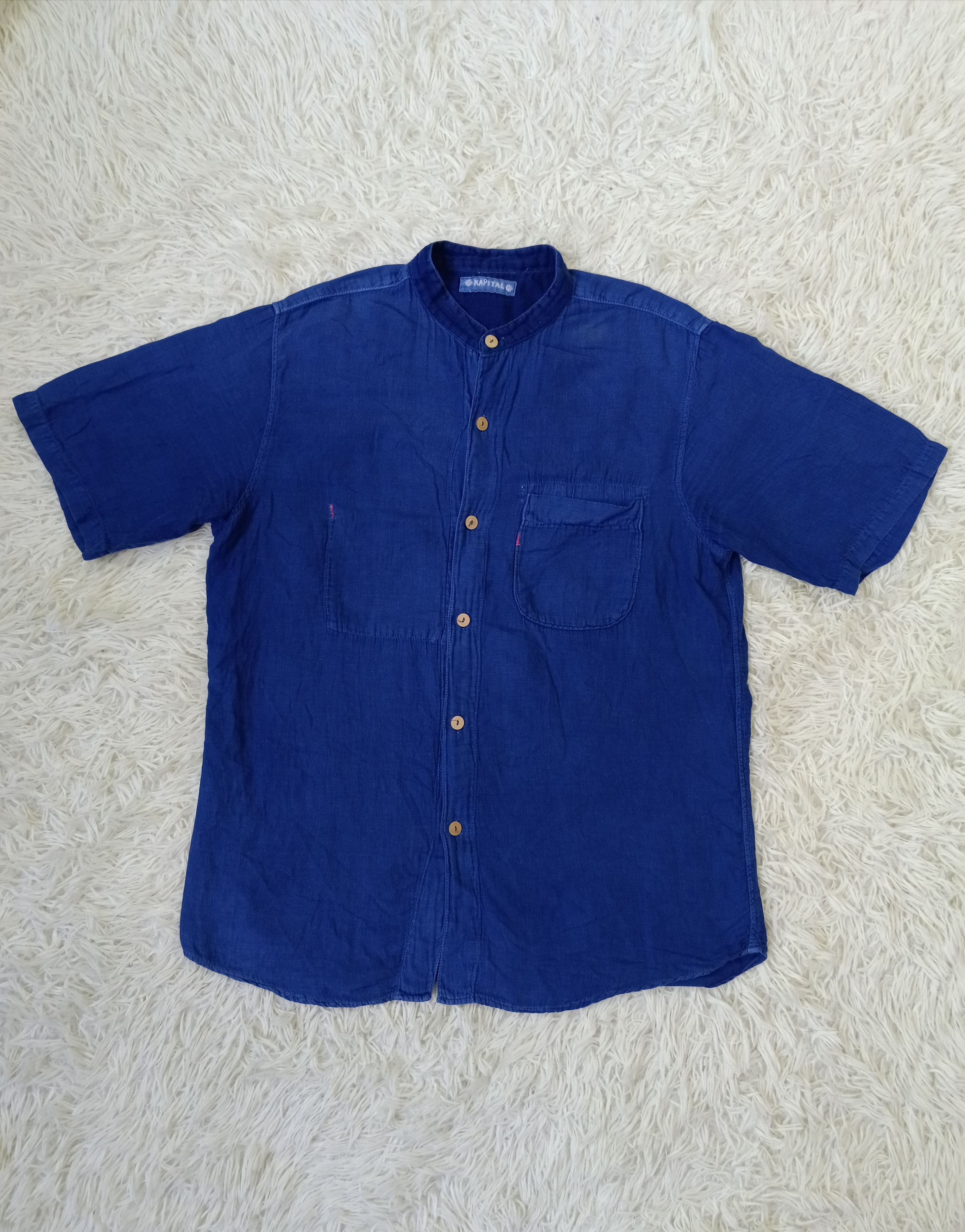 Kapital KAPITAL BLUE INDIGO BUTTON UP Size US S / EU 44-46 / 1 - 1 Thumbnail