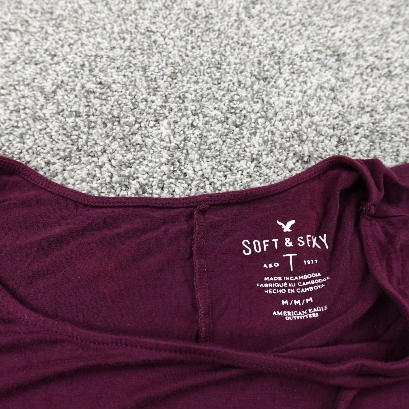 American Eagle Outfitters American Eagle Shirt Womens M Purple Casual Preppy Lightweight Flex Stretch Size M / US 6-8 / IT 42-44 - 3 Thumbnail