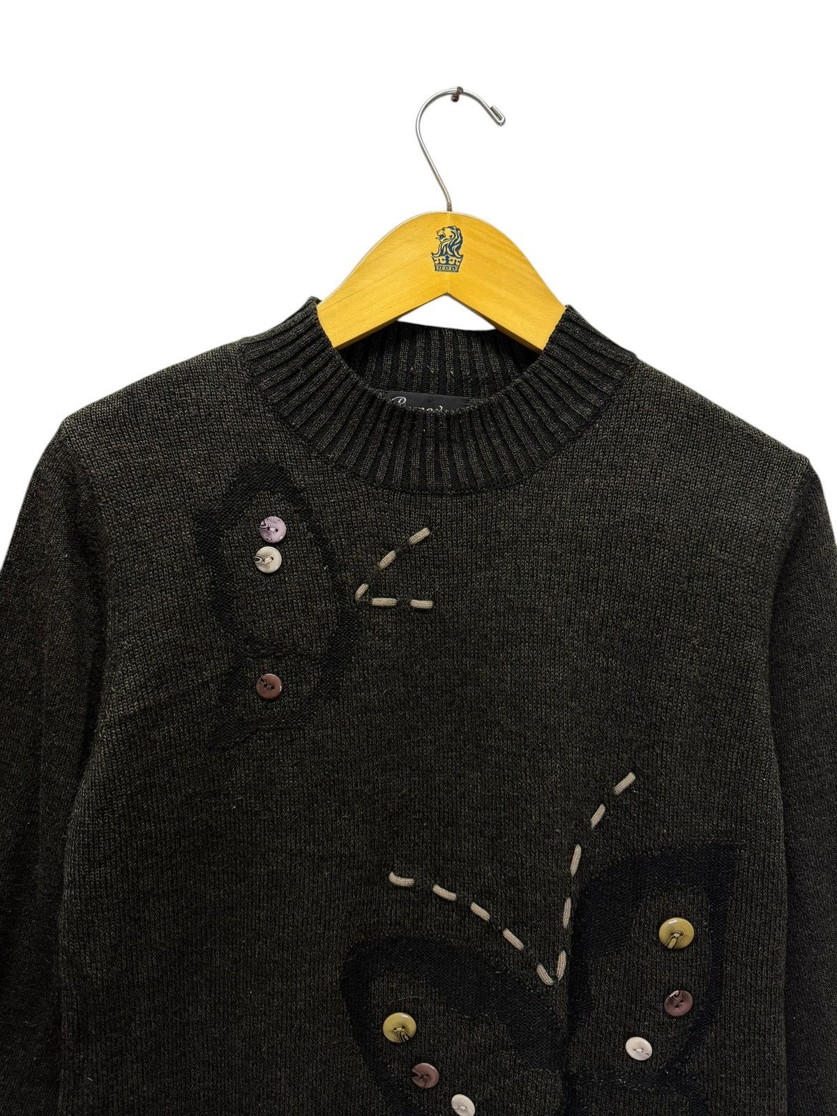 Aran Isles Knitwear Vintage Remone Crewneck Big Logo knitwear Sweater Jumper Size S / US 4 / IT 40 - 4 Thumbnail