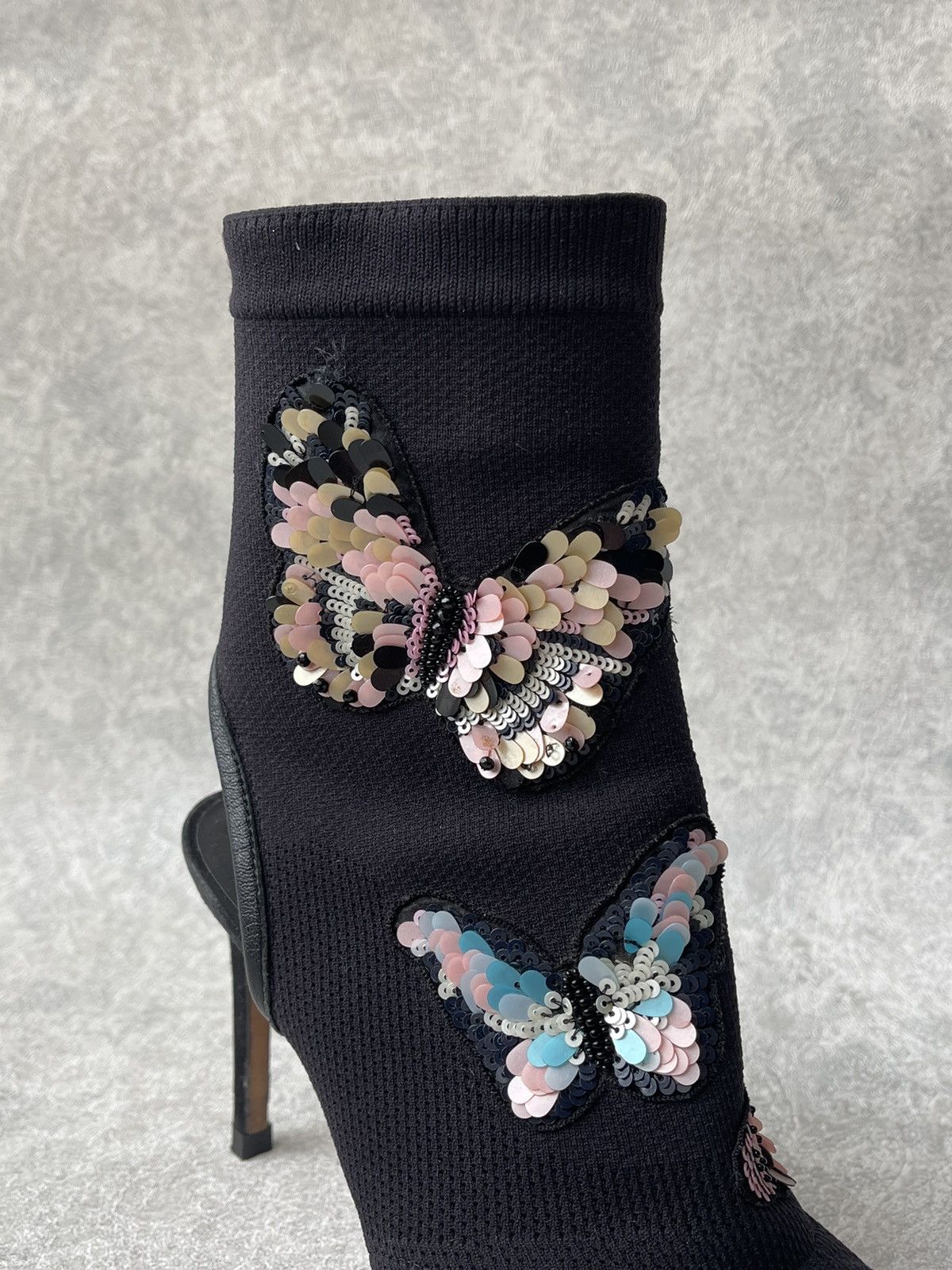 Valentino Valentino Garavani Butterfly Knit Ankle Boots Size 36 US 6 Size US 6 / IT 36 - 9 Thumbnail