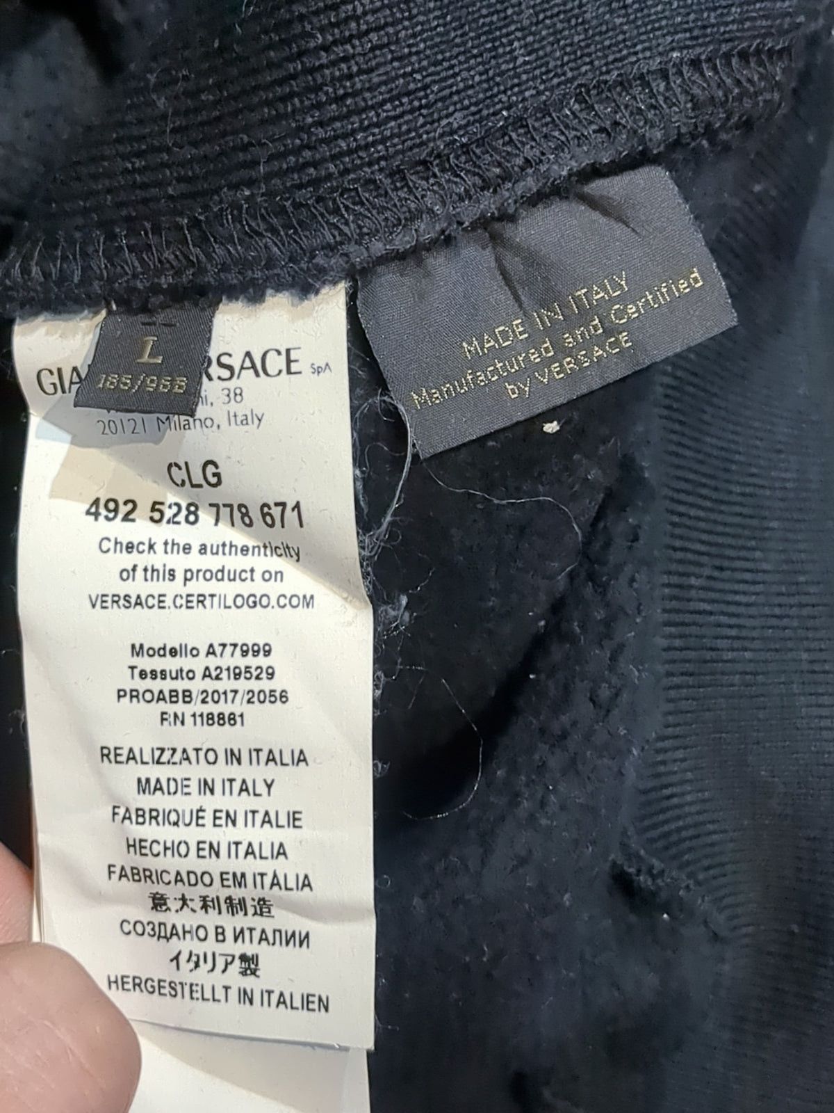 Versace Versace Medusa Crystal Embellished Crew Neck Sweatshirt Size US L / EU 52-54 / 3 - 7 Thumbnail
