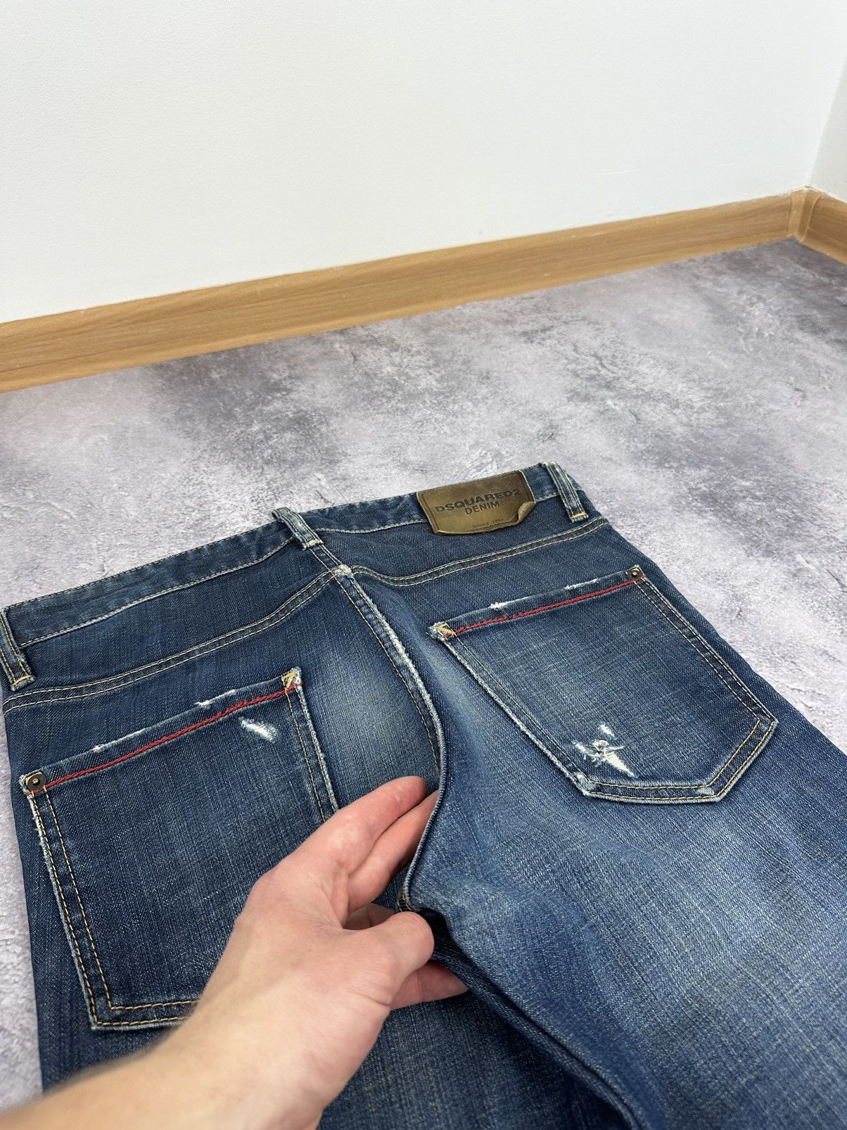 Dsquared2 Dsquared2 Avant Garde Distressed Designer Rare Opium Jeans Size US 32 / EU 48 - 13 Thumbnail