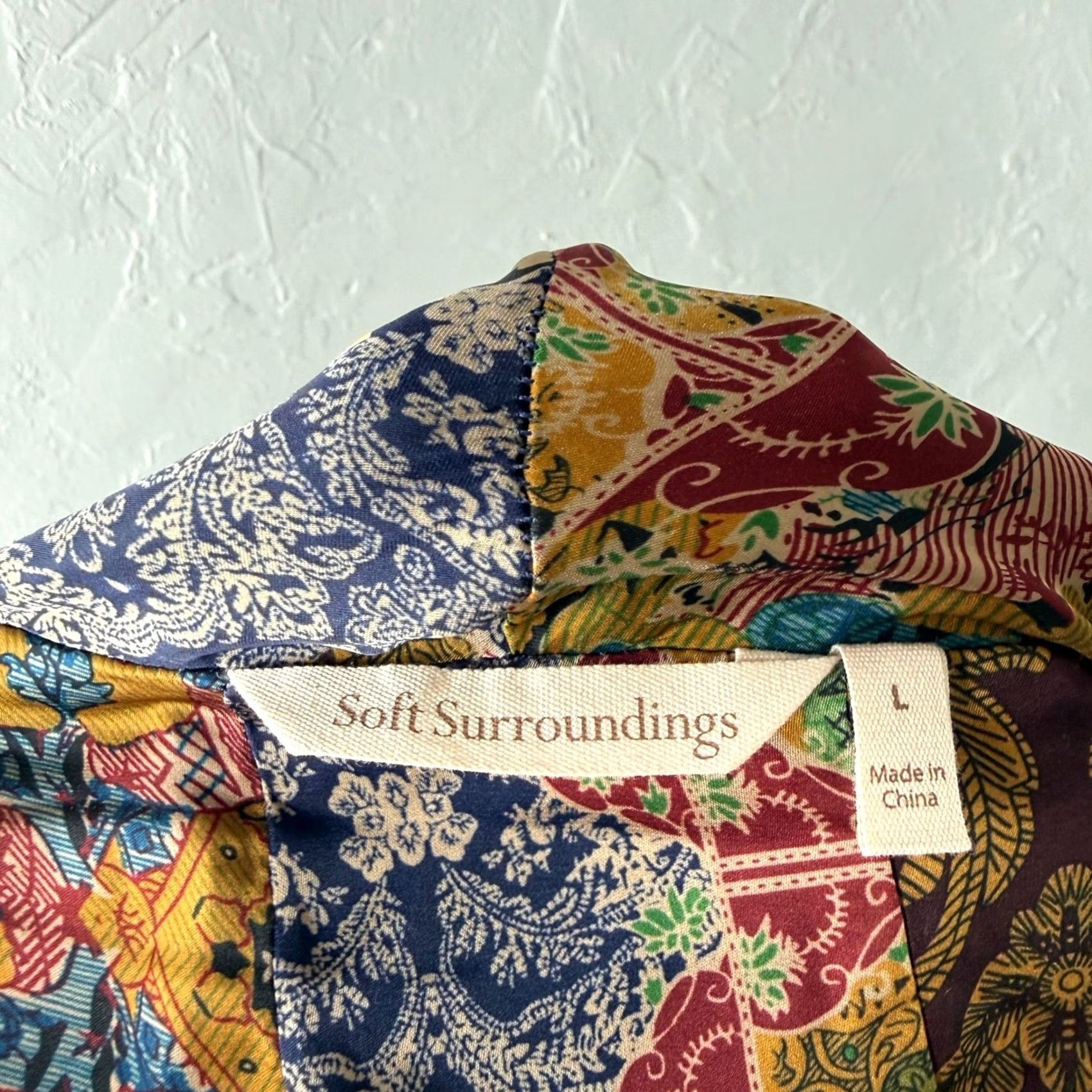 Soft Surroundings Soft Surroundings Shirt Women's Large Floral Bohemian Boho Kimono Open Front Z22 Size L / US 10 / IT 46 - 6 Thumbnail