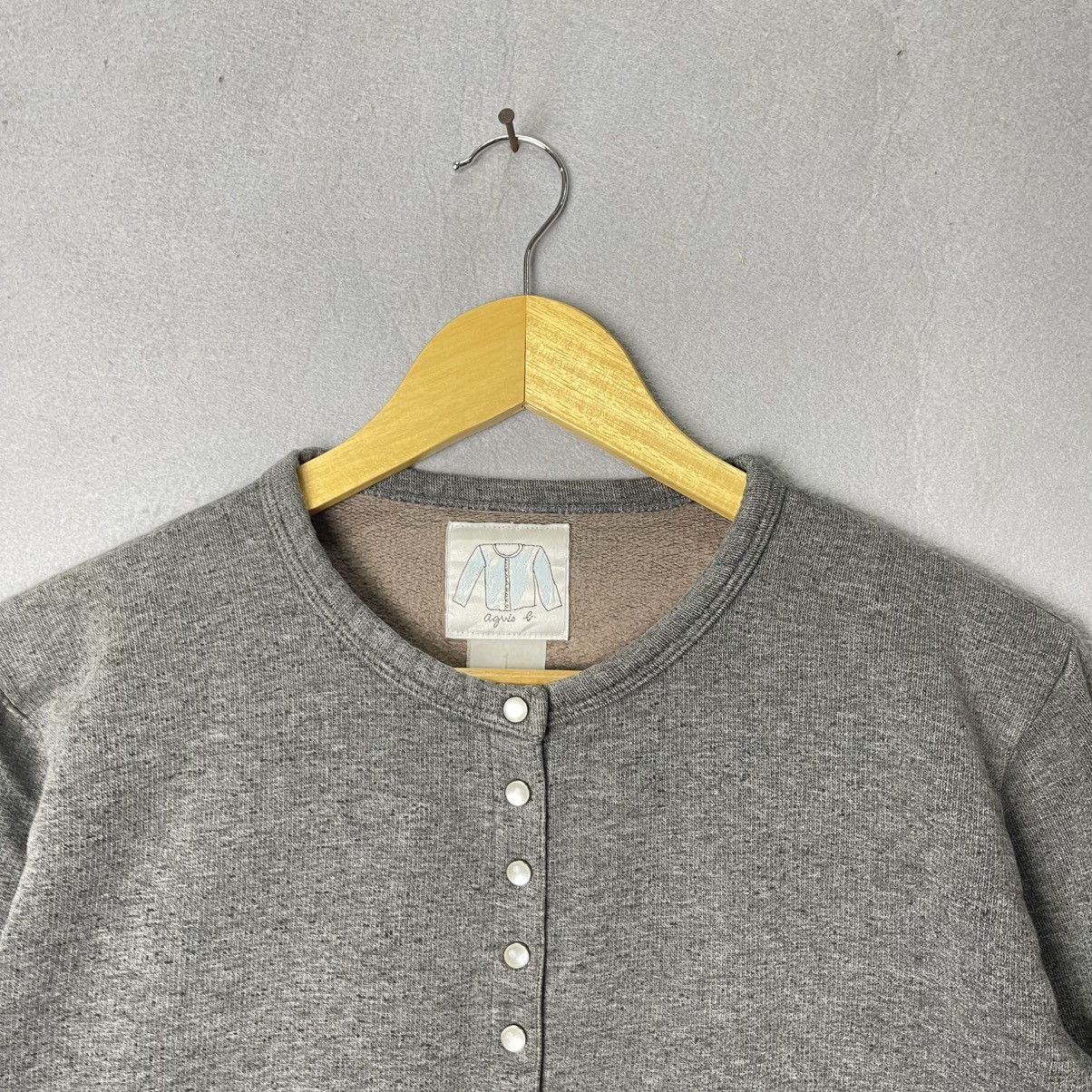 agnes b. Agnès b. Snap Button Cropped Cardigan Jacket Size S / US 4 / IT 40 - 2 Thumbnail