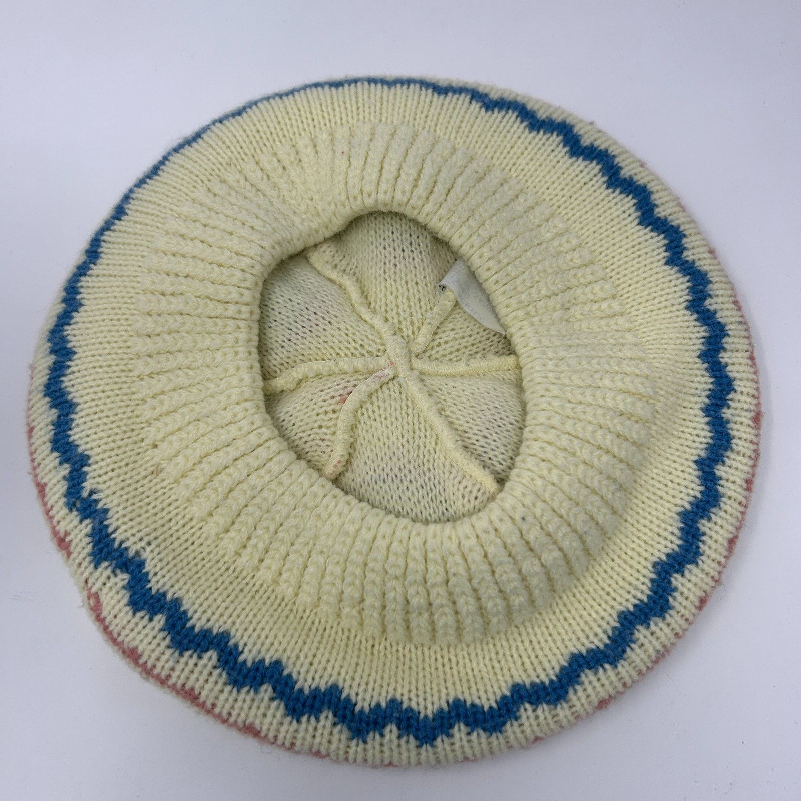 Vintage Vintage 80s 90s Fair Isle Beret Hat Paris Accessories Inc Size ONE SIZE - 2 Thumbnail