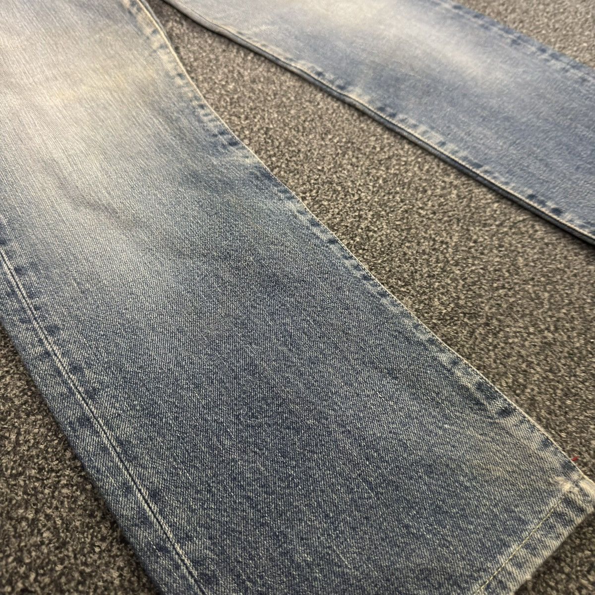 Japanese Brand Vintage Edwin 503 Regular Mid Wash Whiskering Denim Size US 29 - 5 Thumbnail
