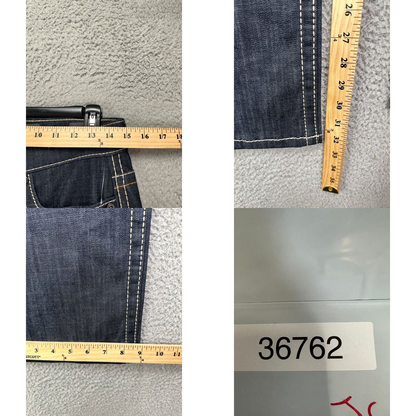 BKE BKE Jeans Bootcut Denim 30x32 Blue Dark Wash Stretch Pockets Men Regular 30x32 NEW Size US 27 - 8 Thumbnail