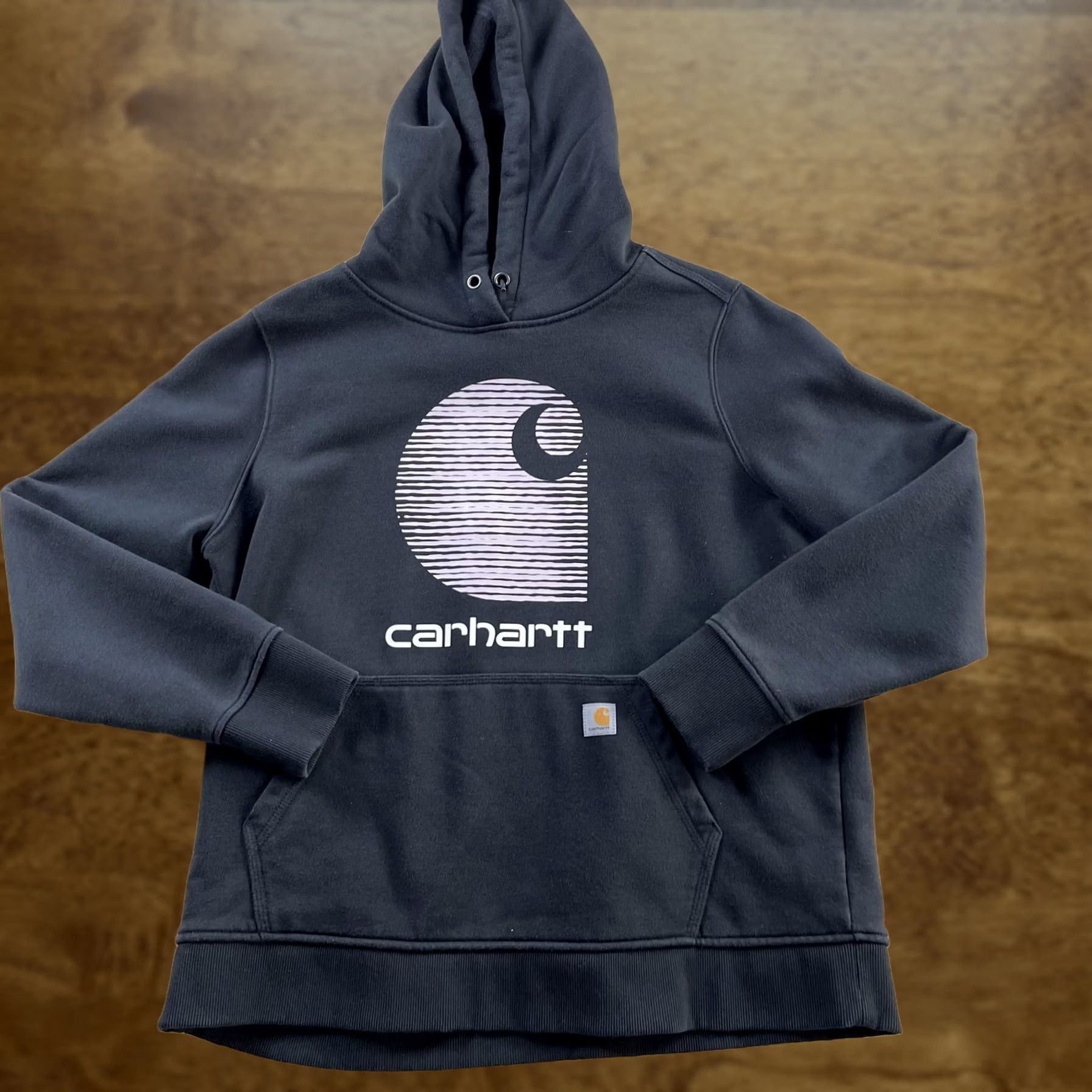 Carhartt Carhartt Hoodie Womens XL Black Fleece Pullover Graphic Front Logo Sweatshirt Hoodie Womens XL Black Graphic Logo Front Pocket Sweatshirt Size XL / US 12-14 / IT 48-50 - 1 Thumbnail
